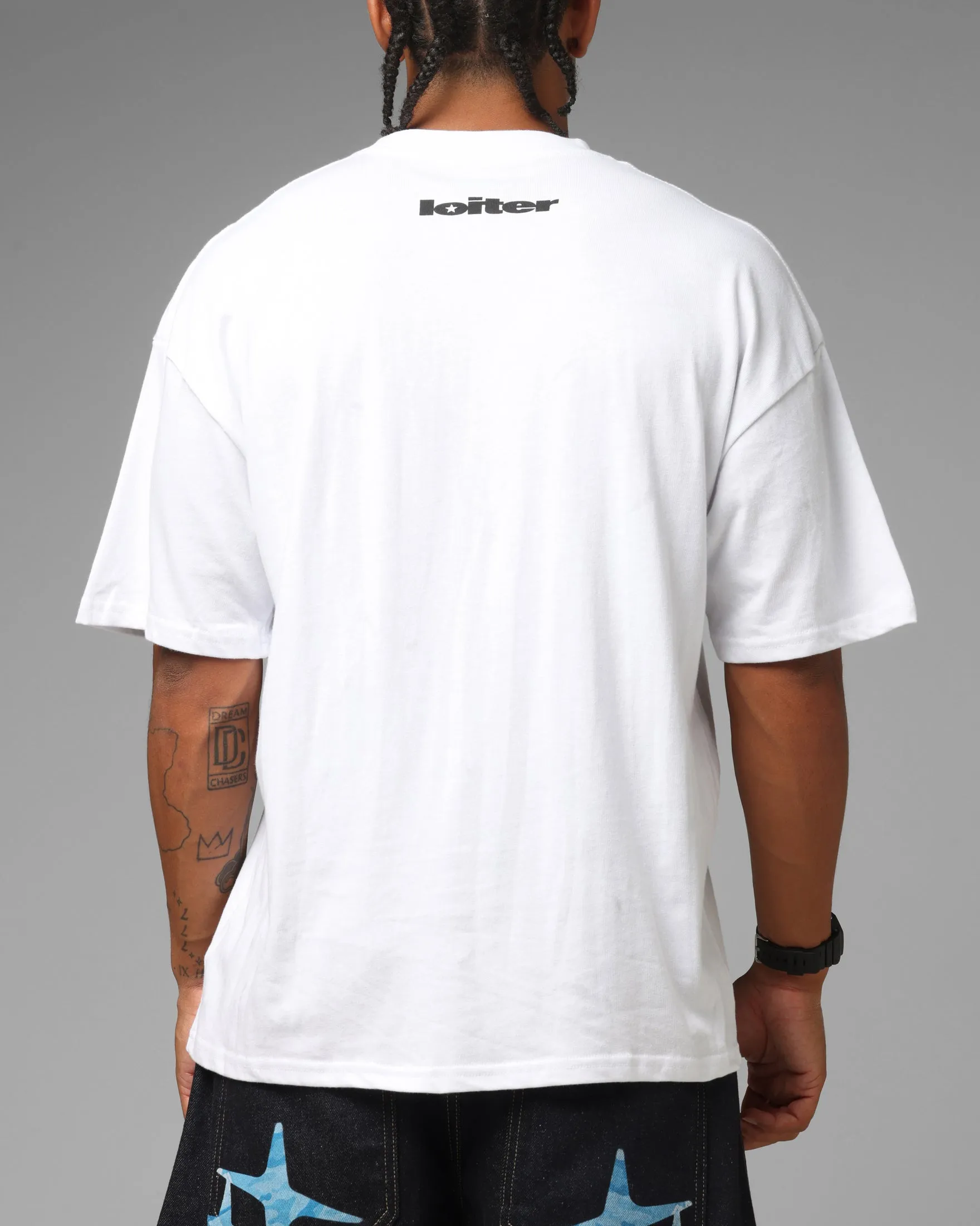 Loiter Twin Star T-Shirt White sold by Culture Kings product image thumbnail 3