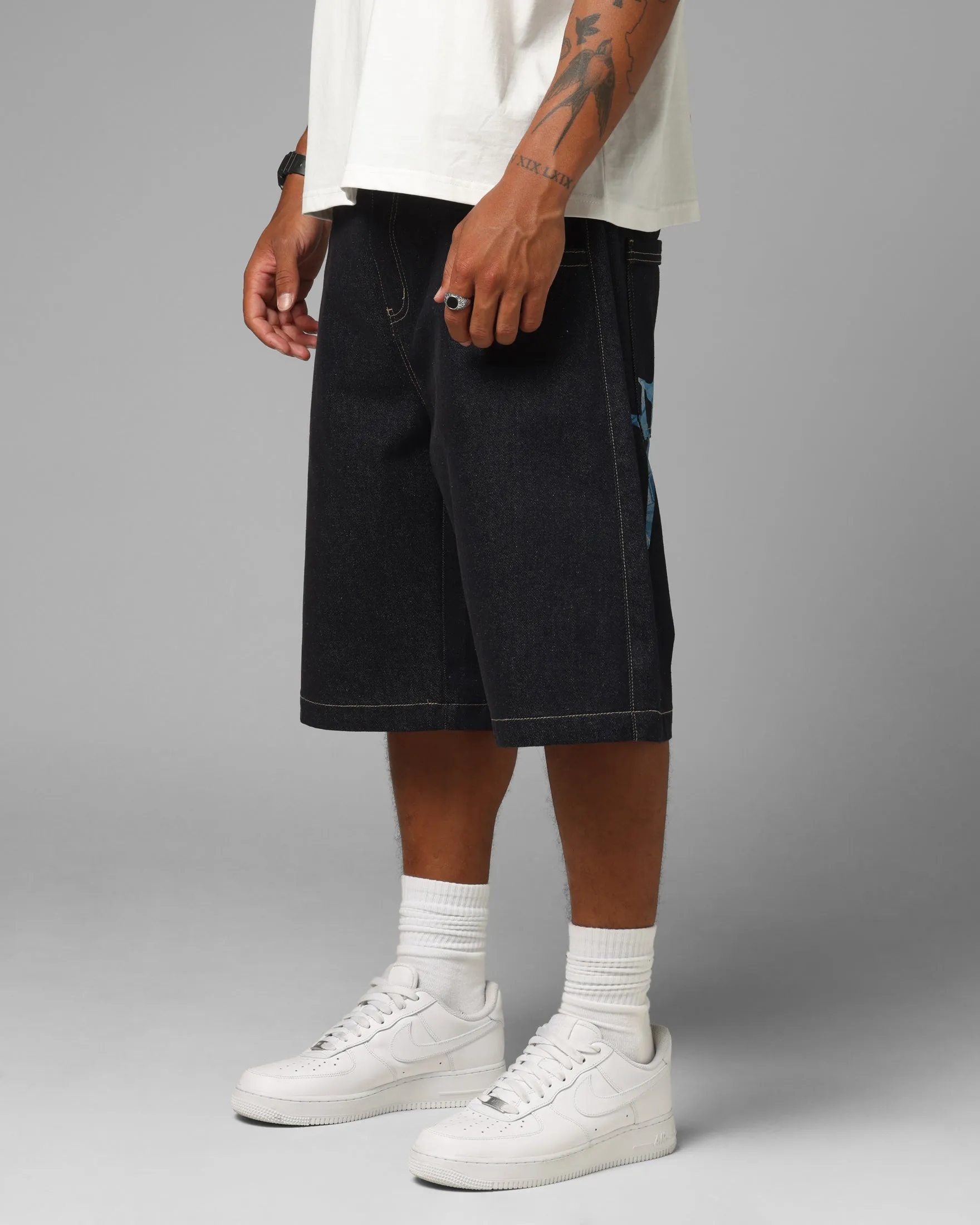 Loiter Star Born Camo Jorts Indigo sold by Culture Kings product image thumbnail 5