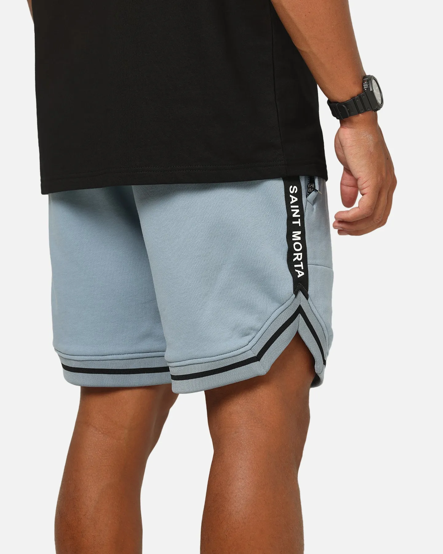 Saint Morta Icon X Fleece Shorts Denim Blue sold by Culture Kings product image thumbnail 4