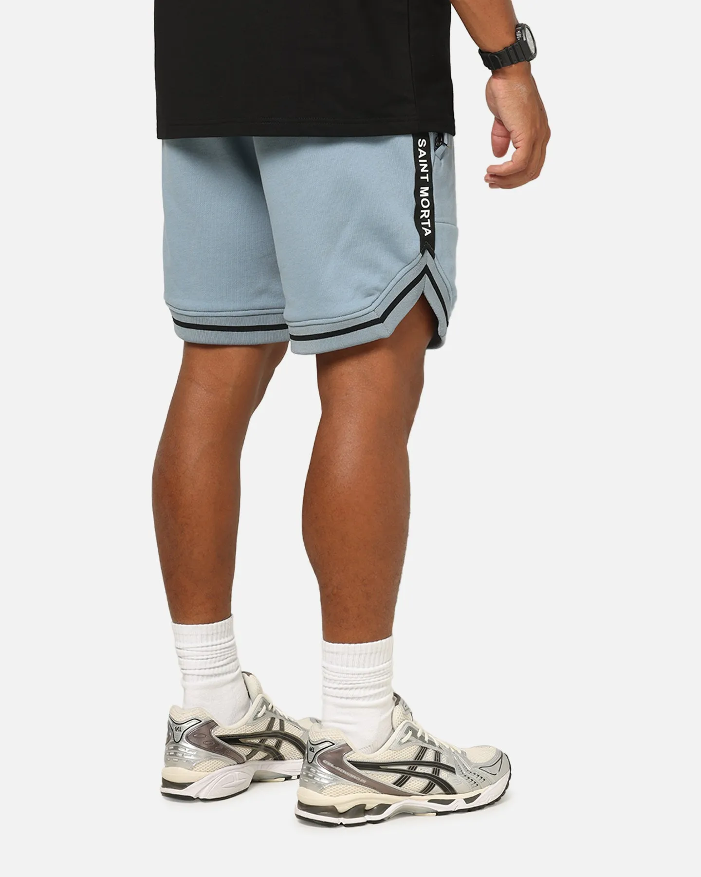 Saint Morta Icon X Fleece Shorts Denim Blue sold by Culture Kings product image thumbnail 5