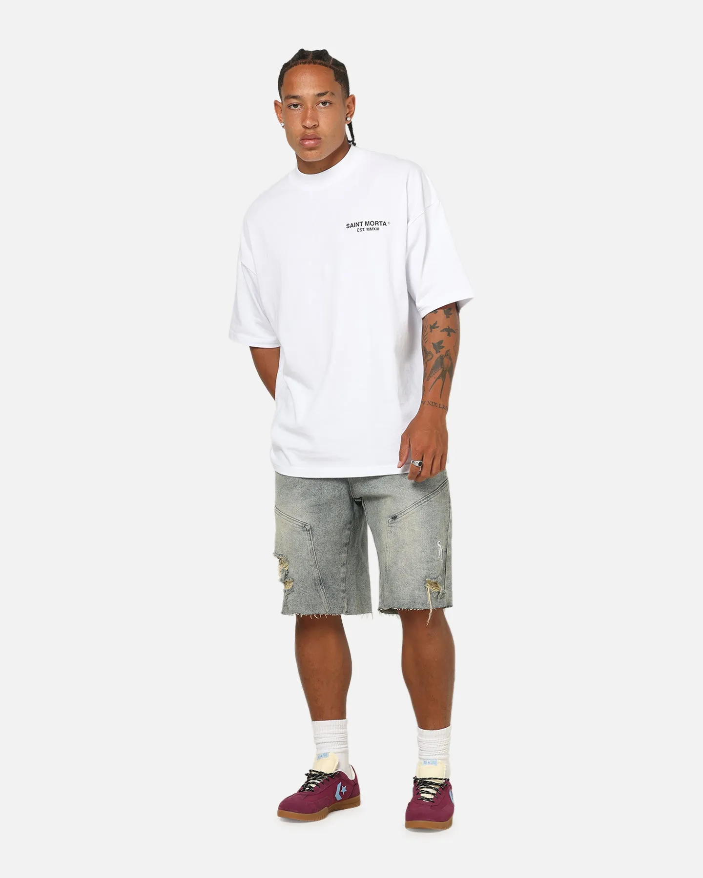 Saint Morta Annex Baggy Jorts Dirty Denim sold by Culture Kings product image thumbnail 2