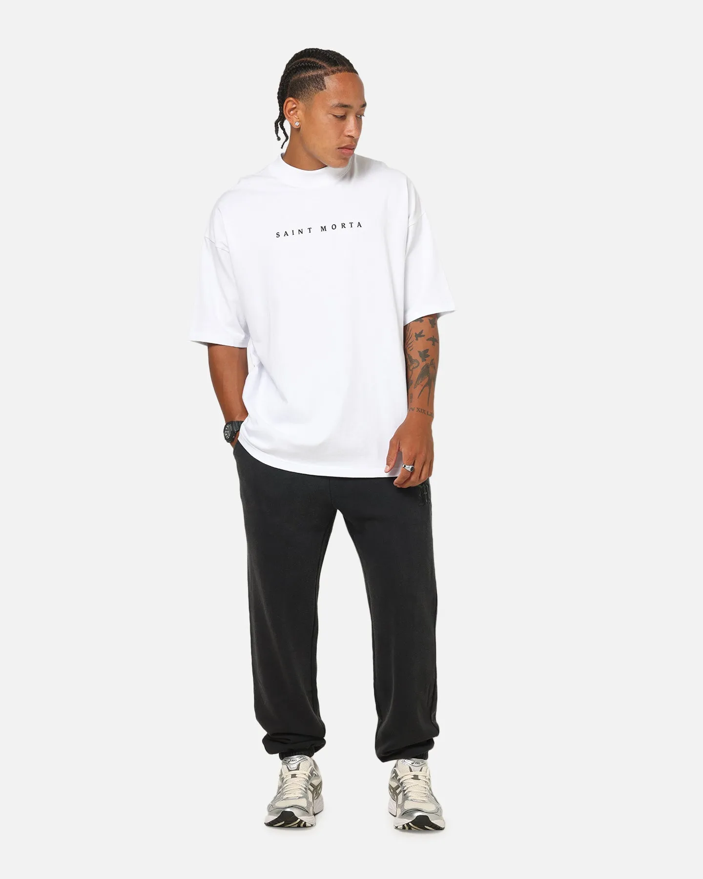 Saint Morta Conviction Mock Neck T-Shirt White sold by Culture Kings product image thumbnail 4