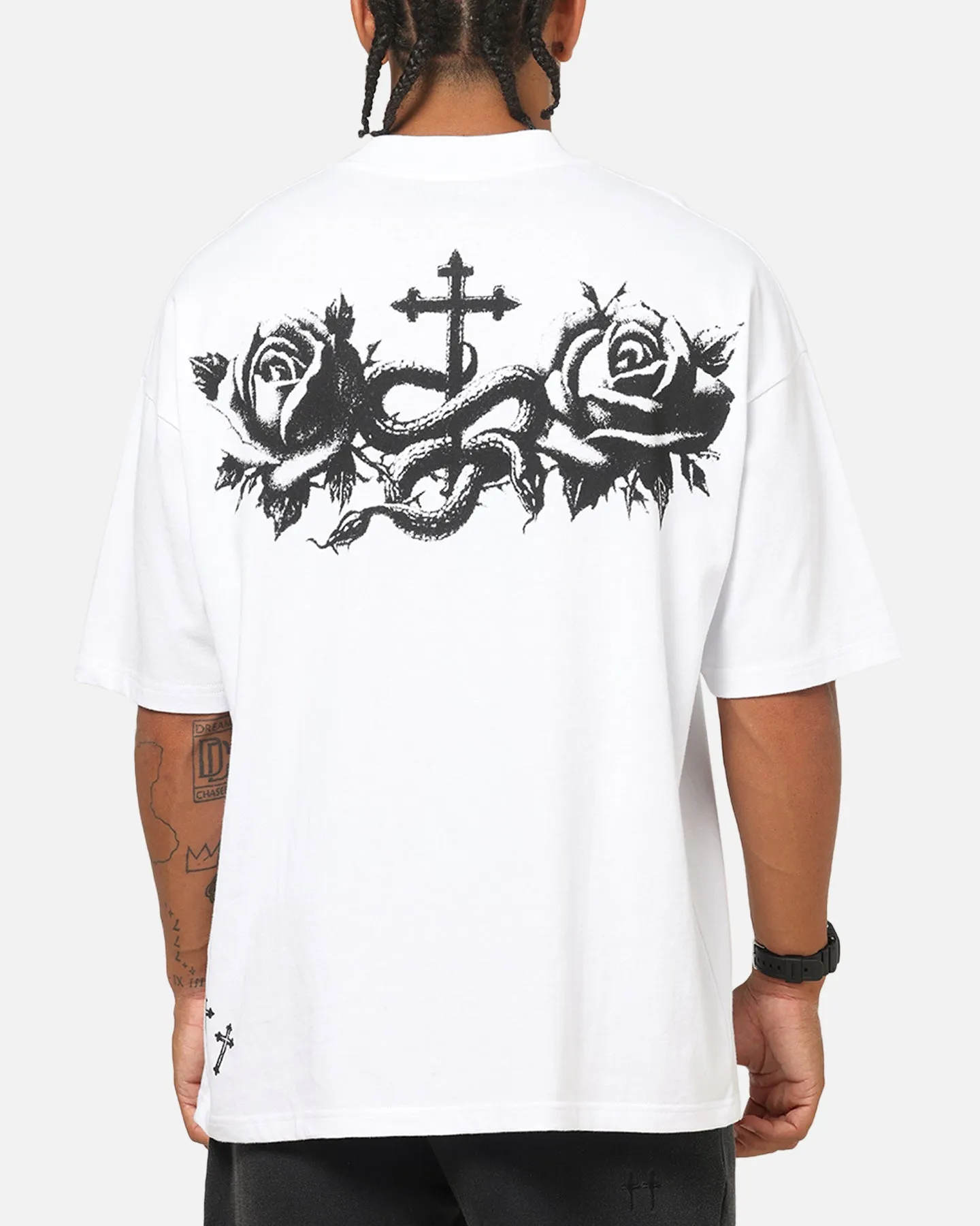 Saint Morta Conviction Mock Neck T-Shirt White sold by Culture Kings
