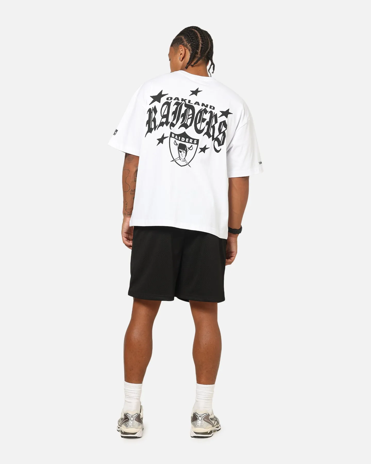 Mitchell & Ness Las Vegas Raiders Stars & Text Boxy T-Shirt White sold by Culture Kings product image thumbnail 3