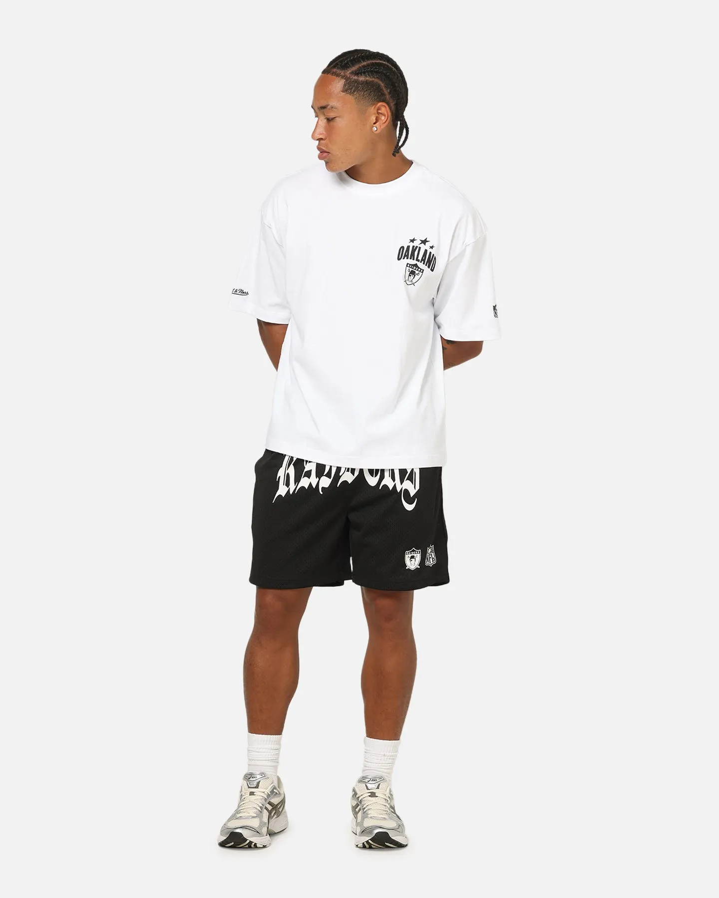 Mitchell & Ness Las Vegas Raiders Stars & Text Boxy T-Shirt White sold by Culture Kings product image thumbnail 4