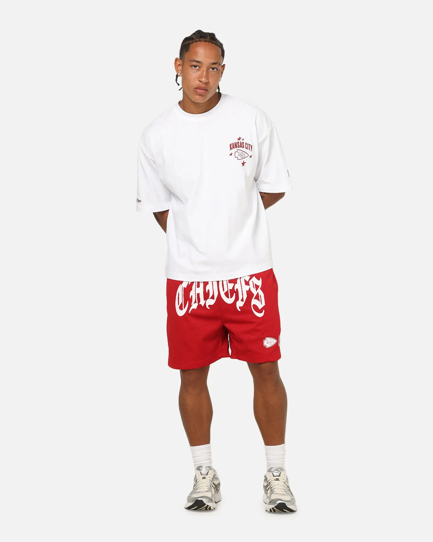 Mitchell & Ness Kansas City Chiefs Stars & Text Boxy T-Shirt White sold by Culture Kings product image thumbnail 4