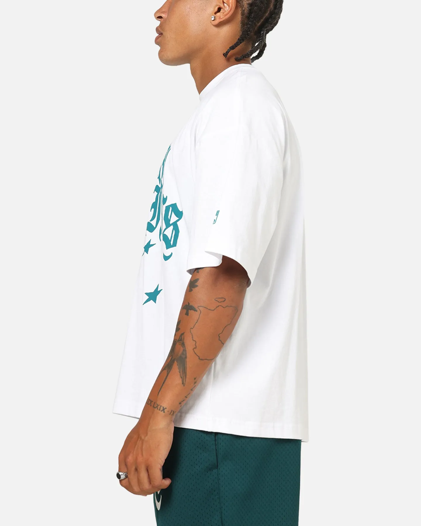 Mitchell & Ness Miami Dolphins Stars & Text Boxy T-Shirt White sold by Culture Kings product image thumbnail 5