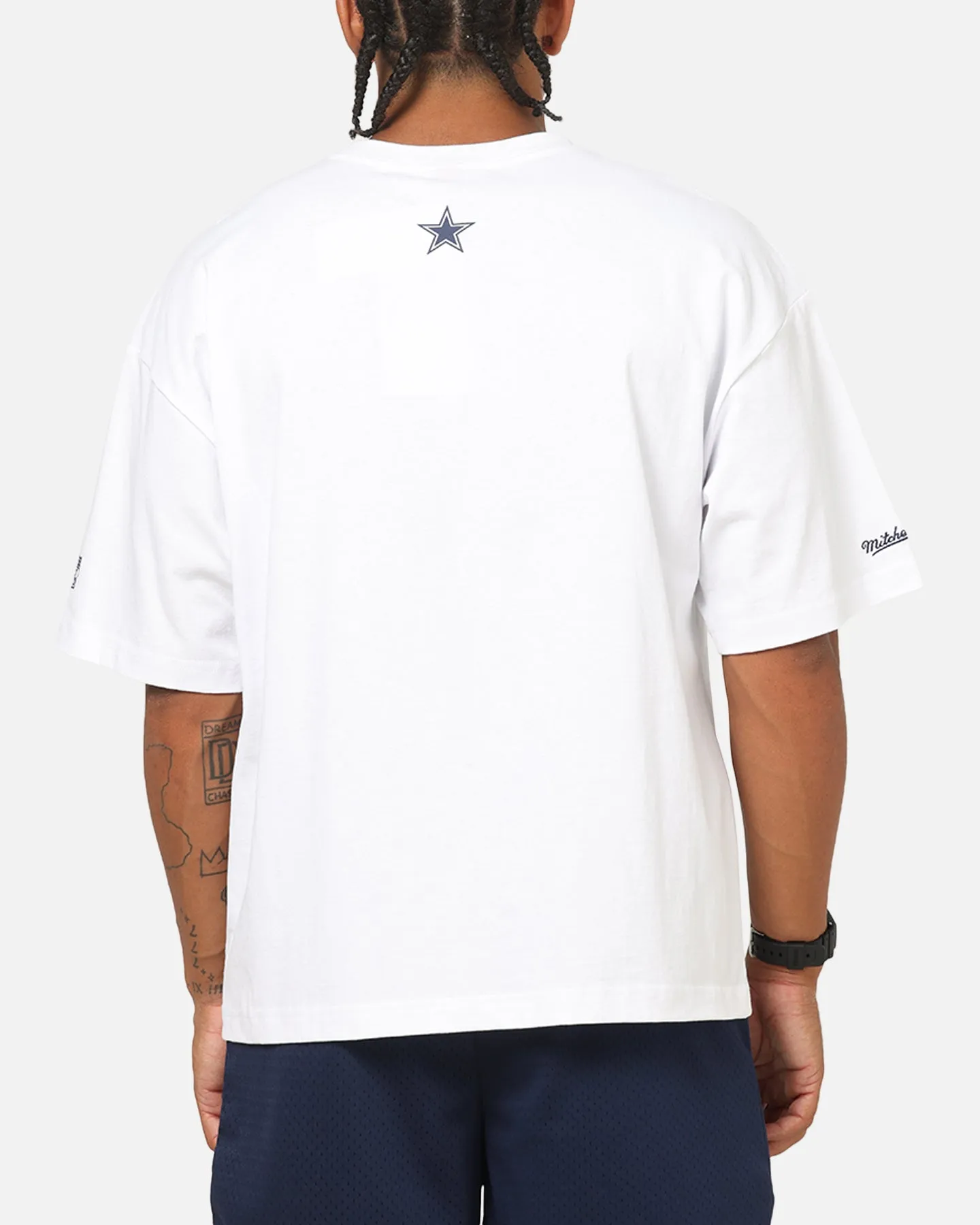 Mitchell & Ness Dallas Cowboys Stars & Text Boxy T-Shirt White sold by Culture Kings product image thumbnail 3
