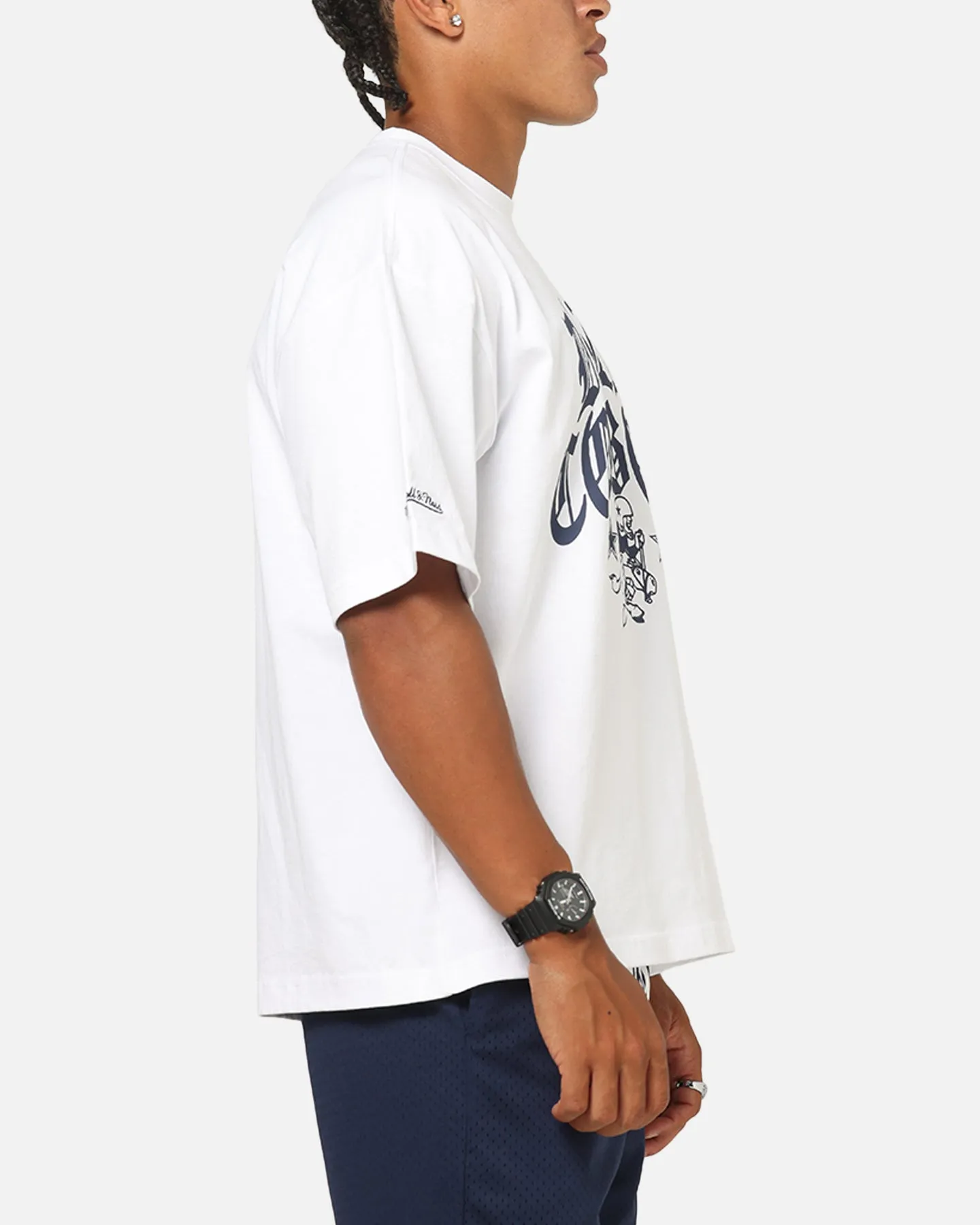 Mitchell & Ness Dallas Cowboys Stars & Text Boxy T-Shirt White sold by Culture Kings product image thumbnail 4