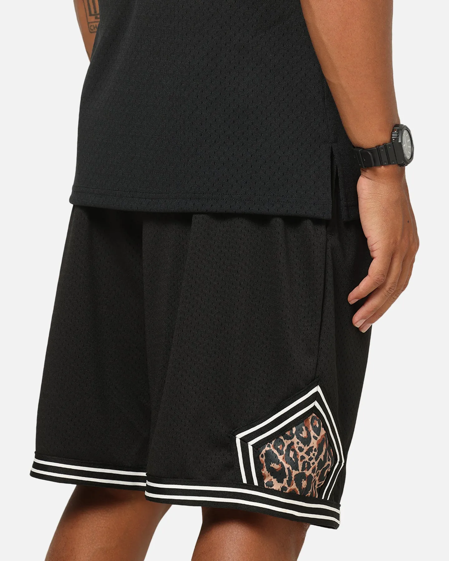 Mitchell & Ness NBA Leopard Diamond Shorts Black/Leopard sold by Culture Kings product image thumbnail 4