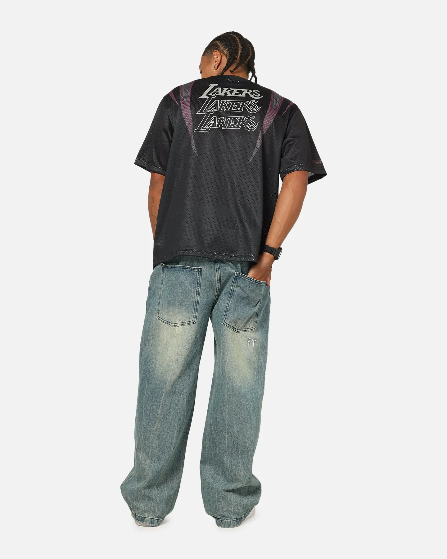 Mitchell & Ness Los Angeles Lakers Festival Jersey Black/Slate/Red sold by Culture Kings product image thumbnail 4