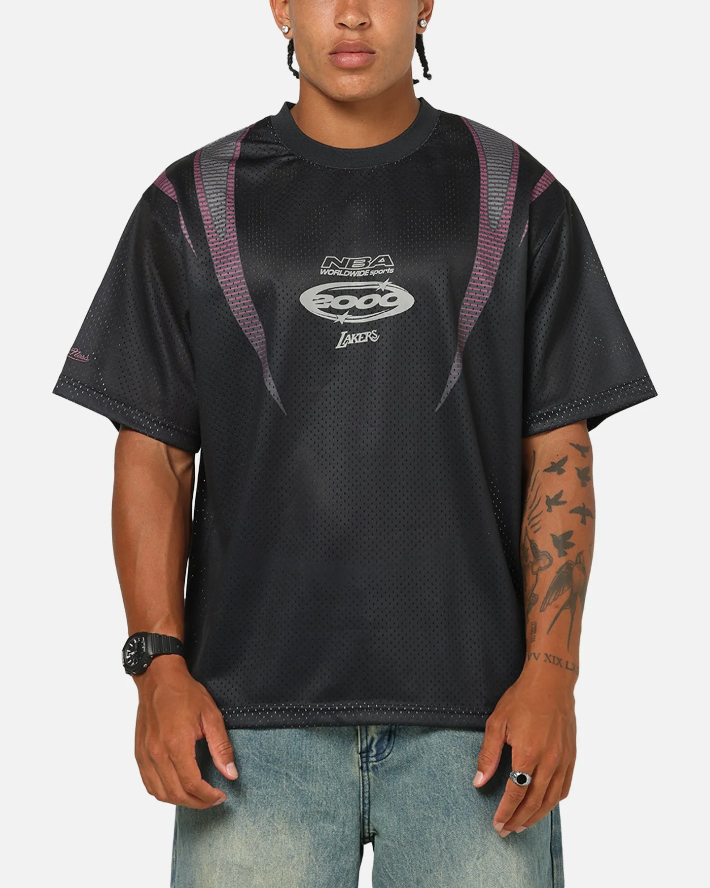 Mitchell & Ness Los Angeles Lakers Festival Jersey Black/Slate/Red sold by Culture Kings