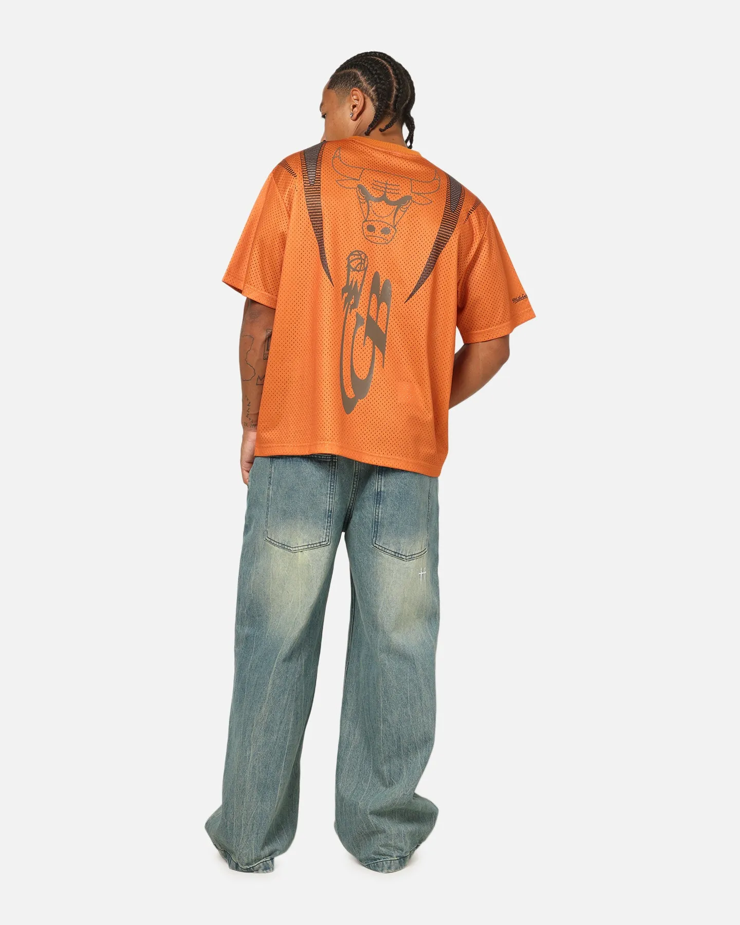 Mitchell & Ness Chicago Bulls Festival Jersey Orange/Brown sold by Culture Kings product image thumbnail 4