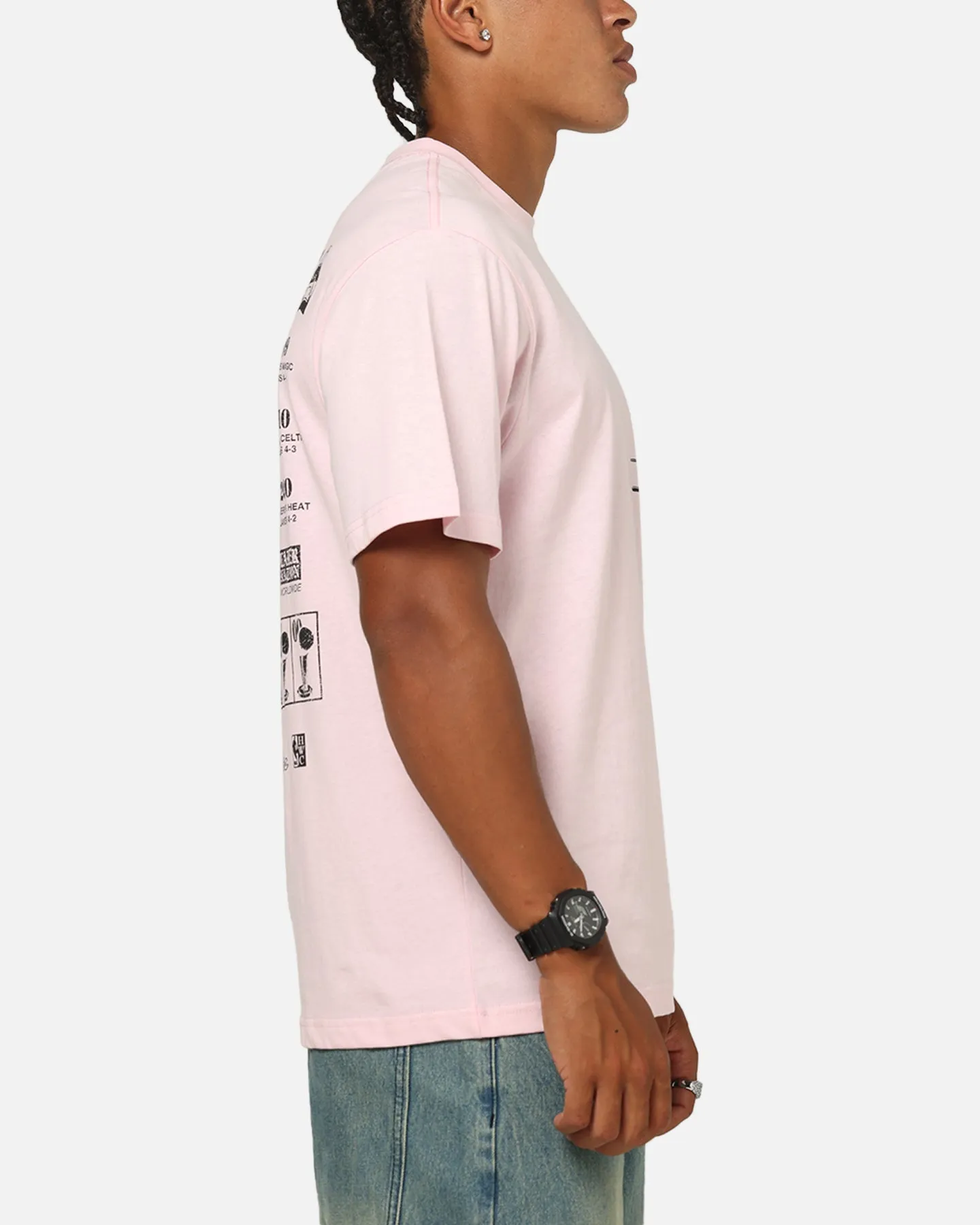 Mitchell & Ness Los Angeles Lakers Champ Chrome T-Shirt Pink sold by Culture Kings product image thumbnail 5