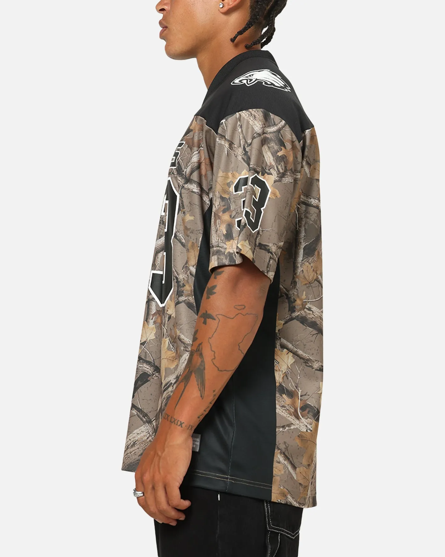 Majestic Athletic Philadelphia Eagles Mesh Oversized T-Shirt Khaki Forest Camo sold by Culture Kings product image thumbnail 5