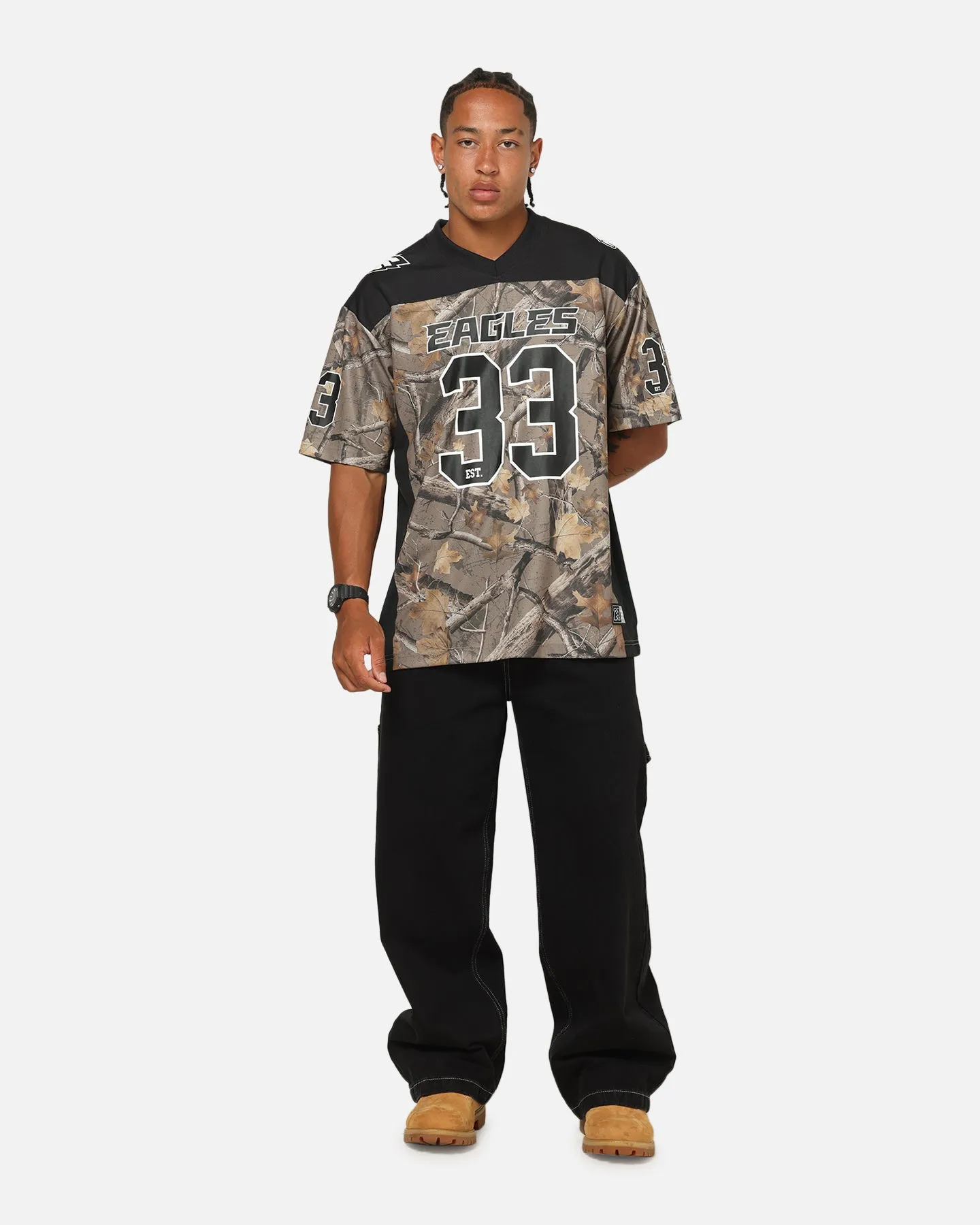 Majestic Athletic Philadelphia Eagles Mesh Oversized T-Shirt Khaki Forest Camo sold by Culture Kings product image thumbnail 2