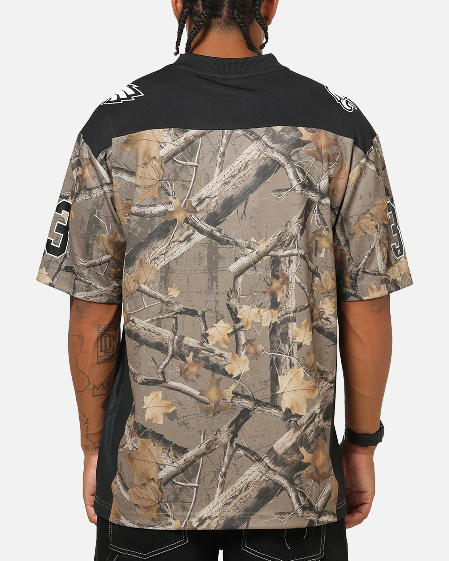 Majestic Athletic Philadelphia Eagles Mesh Oversized T-Shirt Khaki Forest Camo sold by Culture Kings product image thumbnail 3