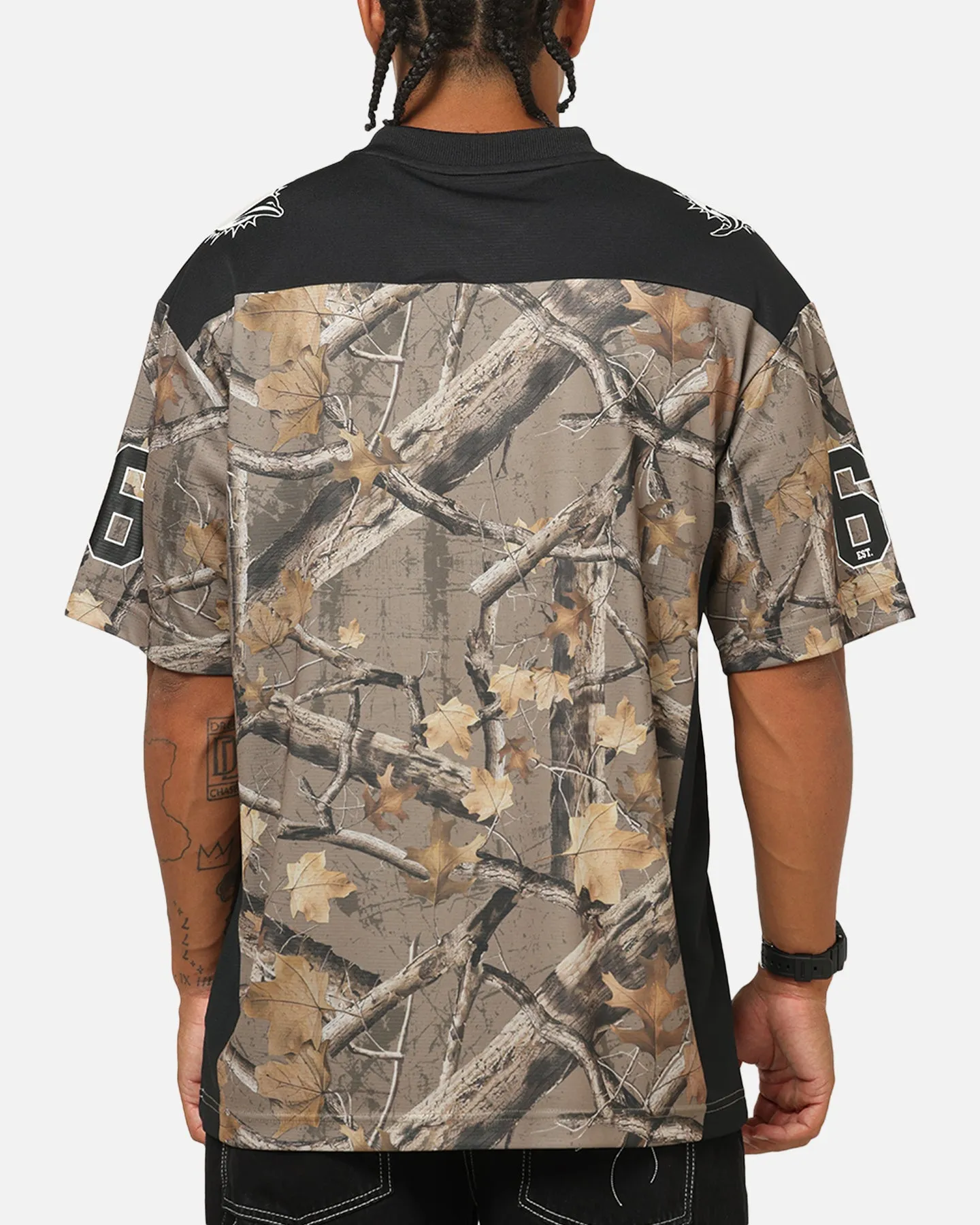 Majestic Athletic Miami Dolphins Mesh Oversized T-Shirt Khaki Forest Camo sold by Culture Kings product image thumbnail 3