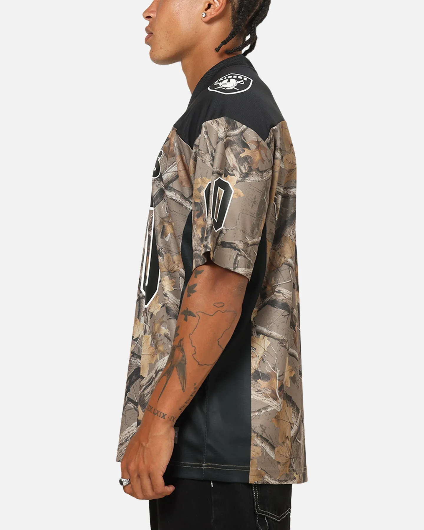 Majestic Athletic Las Vegas Raiders Mesh Oversized T-Shirt Khaki Forest Camo sold by Culture Kings product image thumbnail 5