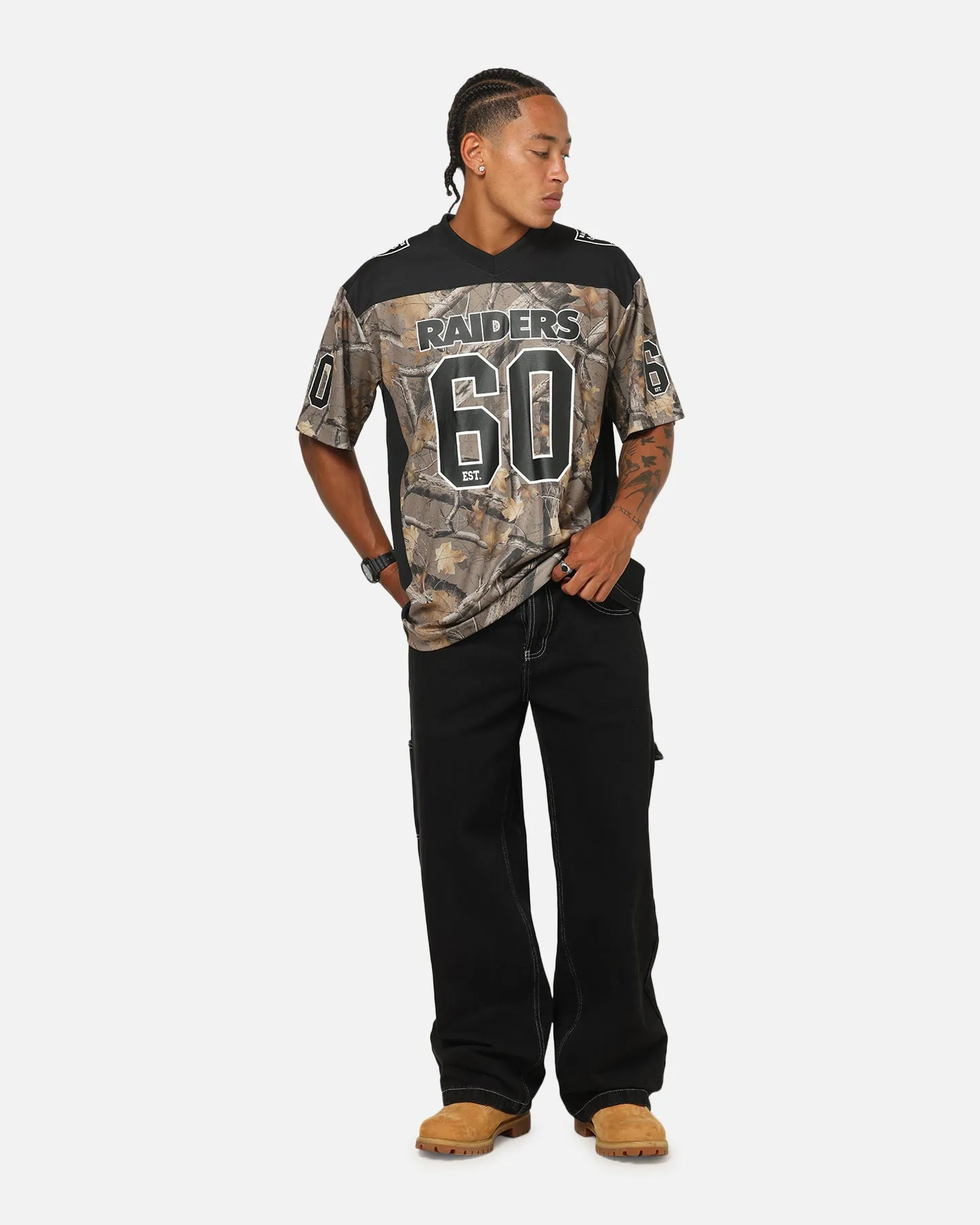 Majestic Athletic Las Vegas Raiders Mesh Oversized T-Shirt Khaki Forest Camo sold by Culture Kings product image thumbnail 2