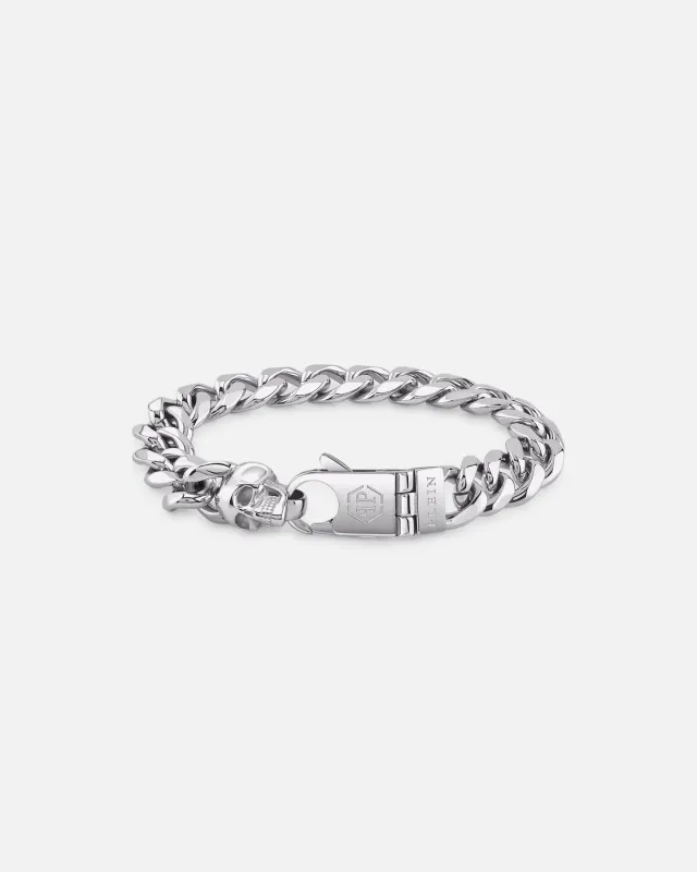 Philipp Plein Plein Icon Chain Bracelet Silver sold by Culture Kings