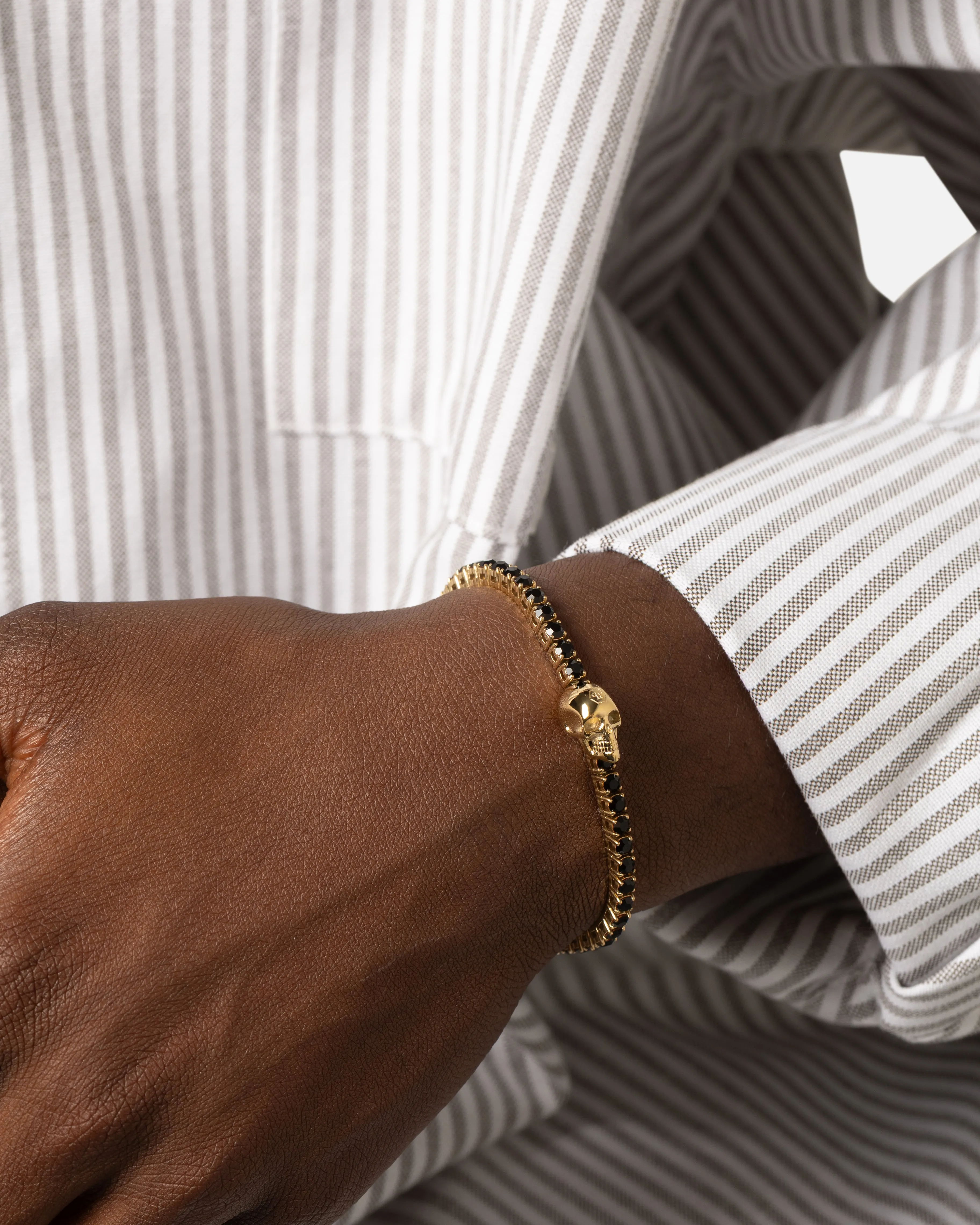 Philipp Plein Plein Tennis Royal Black Crystal Bracelet Gold sold by Culture Kings product image thumbnail 2