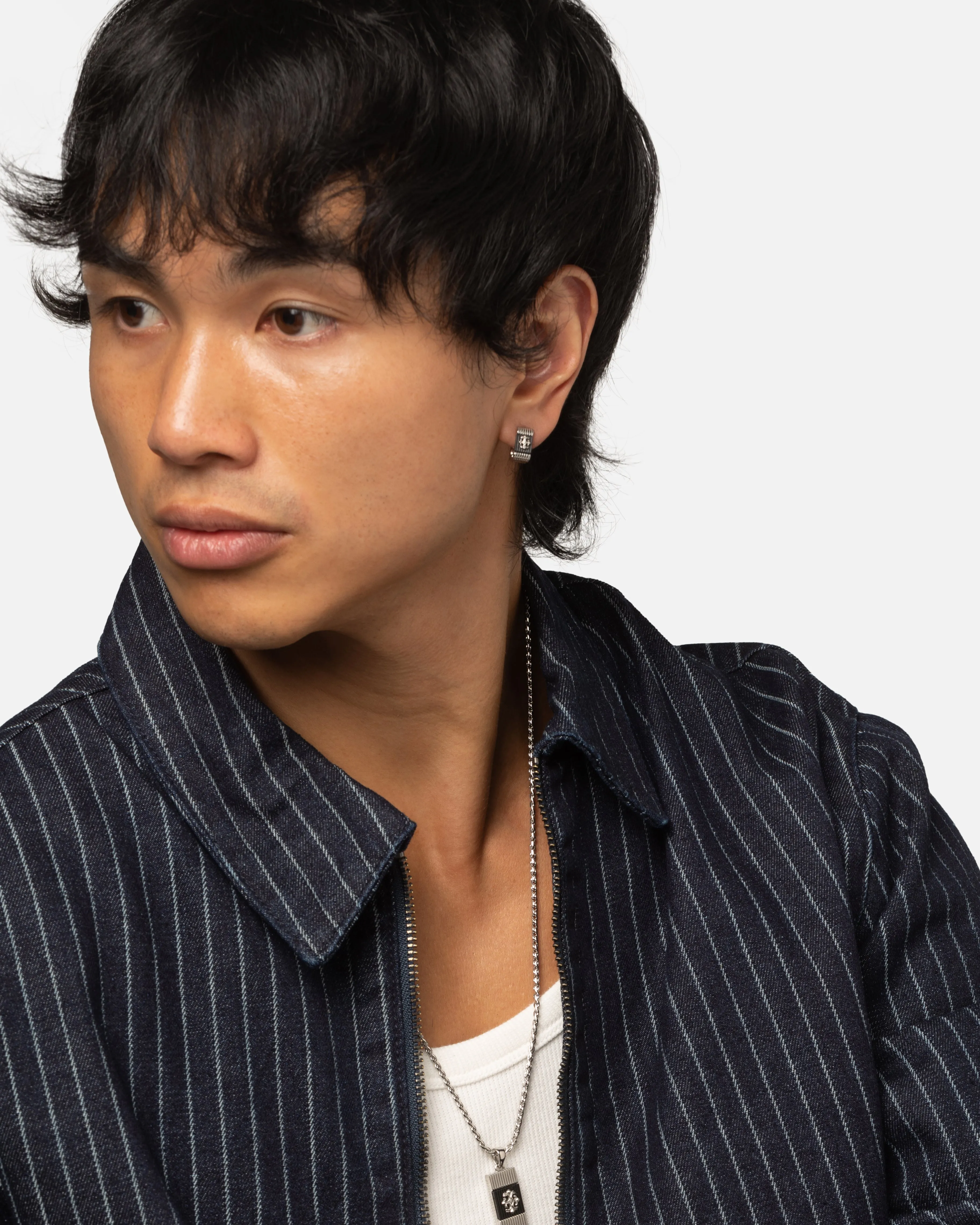 Guess Mainline Rebel Moon 12MM Striped Earrings Steel sold by Culture Kings product image thumbnail 4