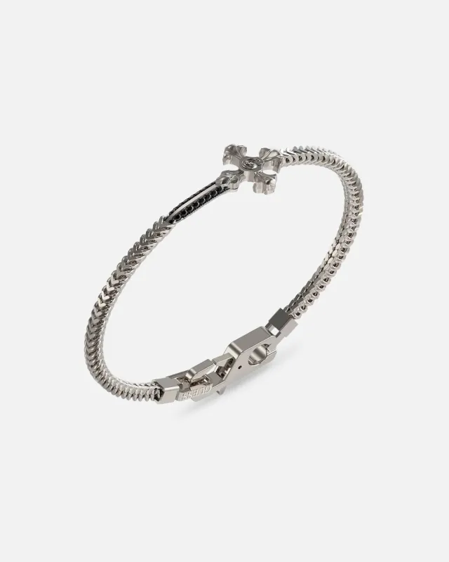 Guess Mainline Rebel Knight Dagger Crystal Bracelet Silver sold by Culture Kings