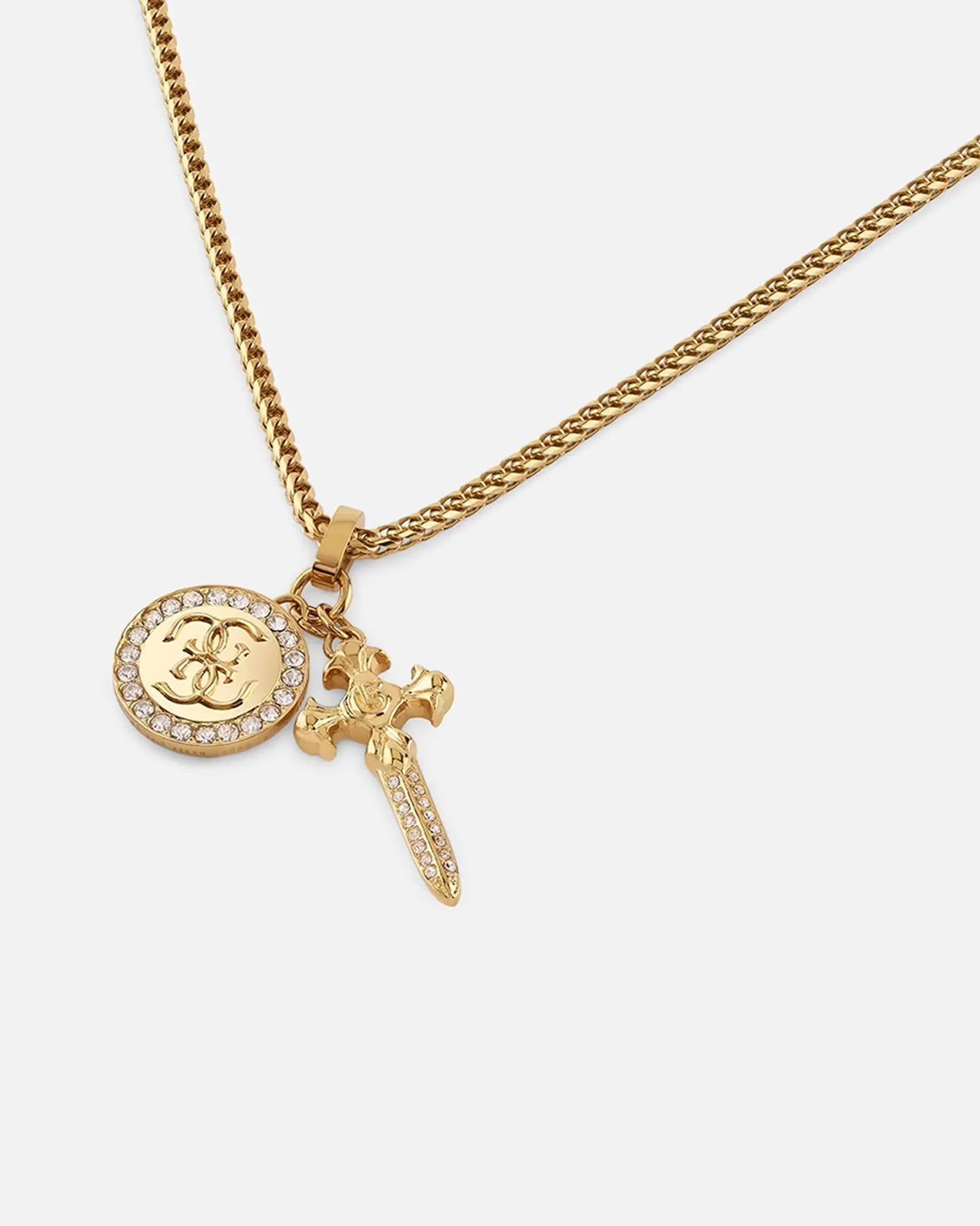 Guess Mainline Rebel Knight 26" 4G Coin And Dagger Necklace Gold sold by Culture Kings product image thumbnail 3