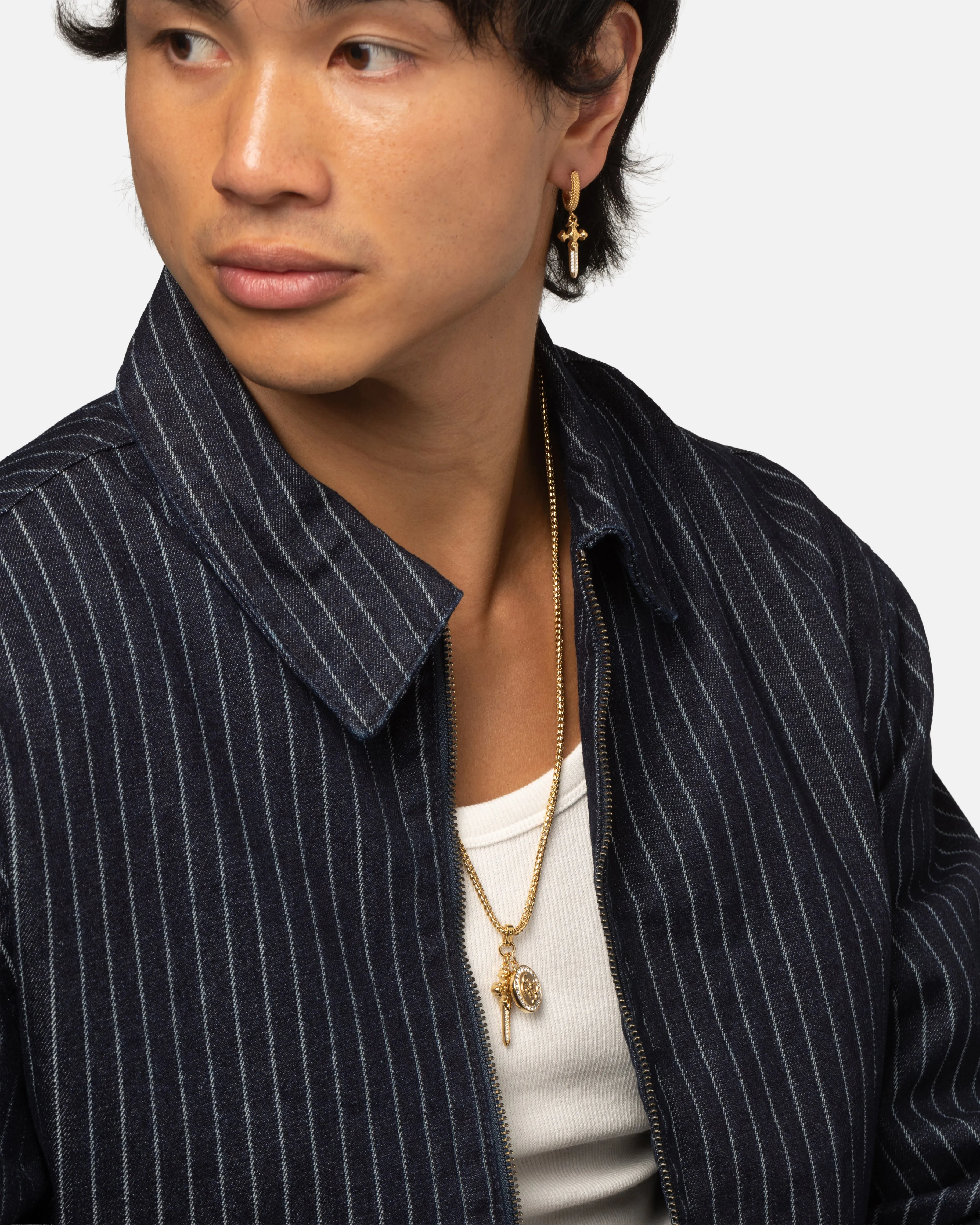 Guess Mainline Rebel Knight 26" 4G Coin And Dagger Necklace Gold sold by Culture Kings product image thumbnail 4