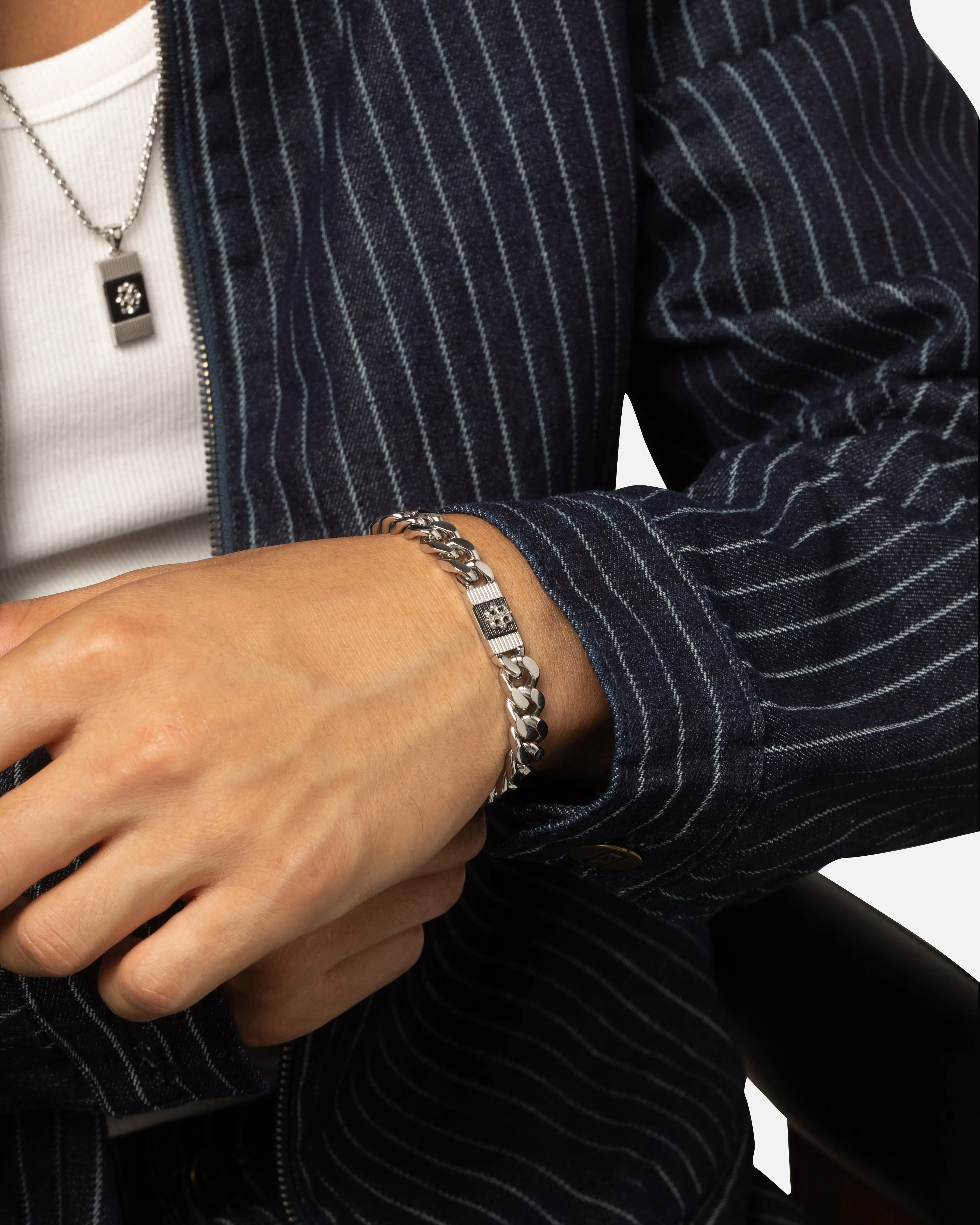 Guess Mainline Rebel Moon 9mm Tag Bracelet Steel sold by Culture Kings product image thumbnail 4