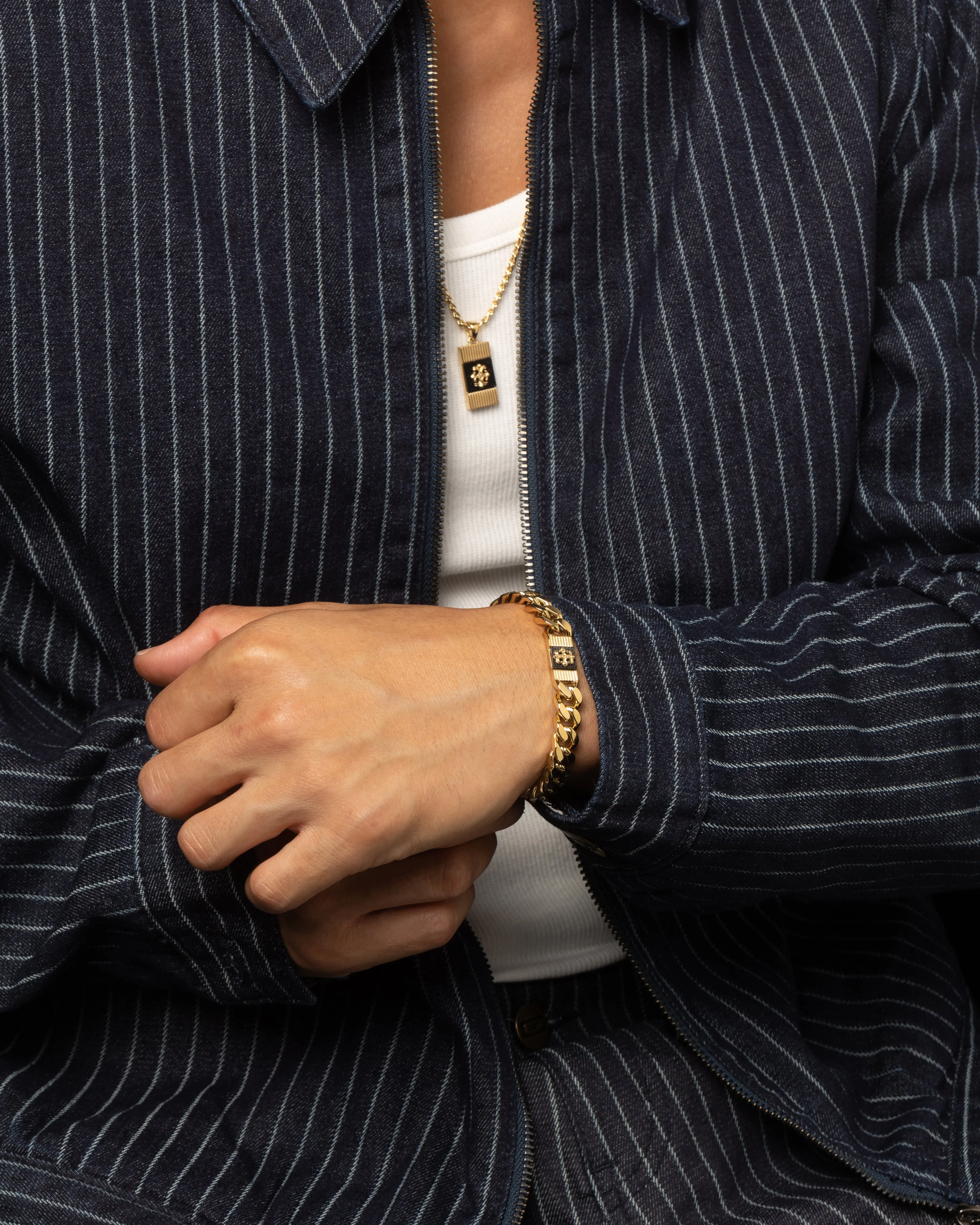 Guess Mainline Rebel Moon 9mm Tag Bracelet Gold sold by Culture Kings product image thumbnail 4
