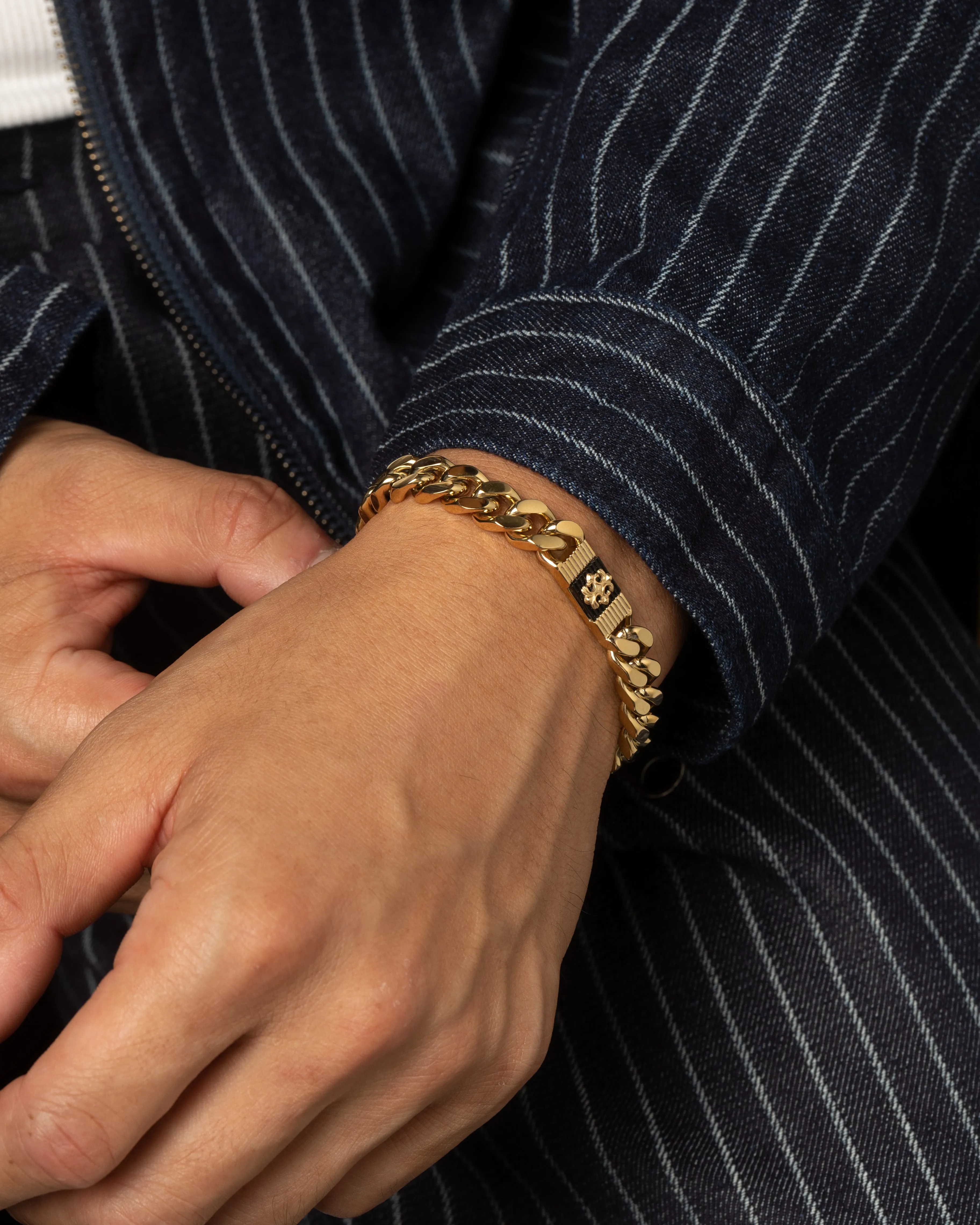 Guess Mainline Rebel Moon 9mm Tag Bracelet Gold sold by Culture Kings product image thumbnail 2