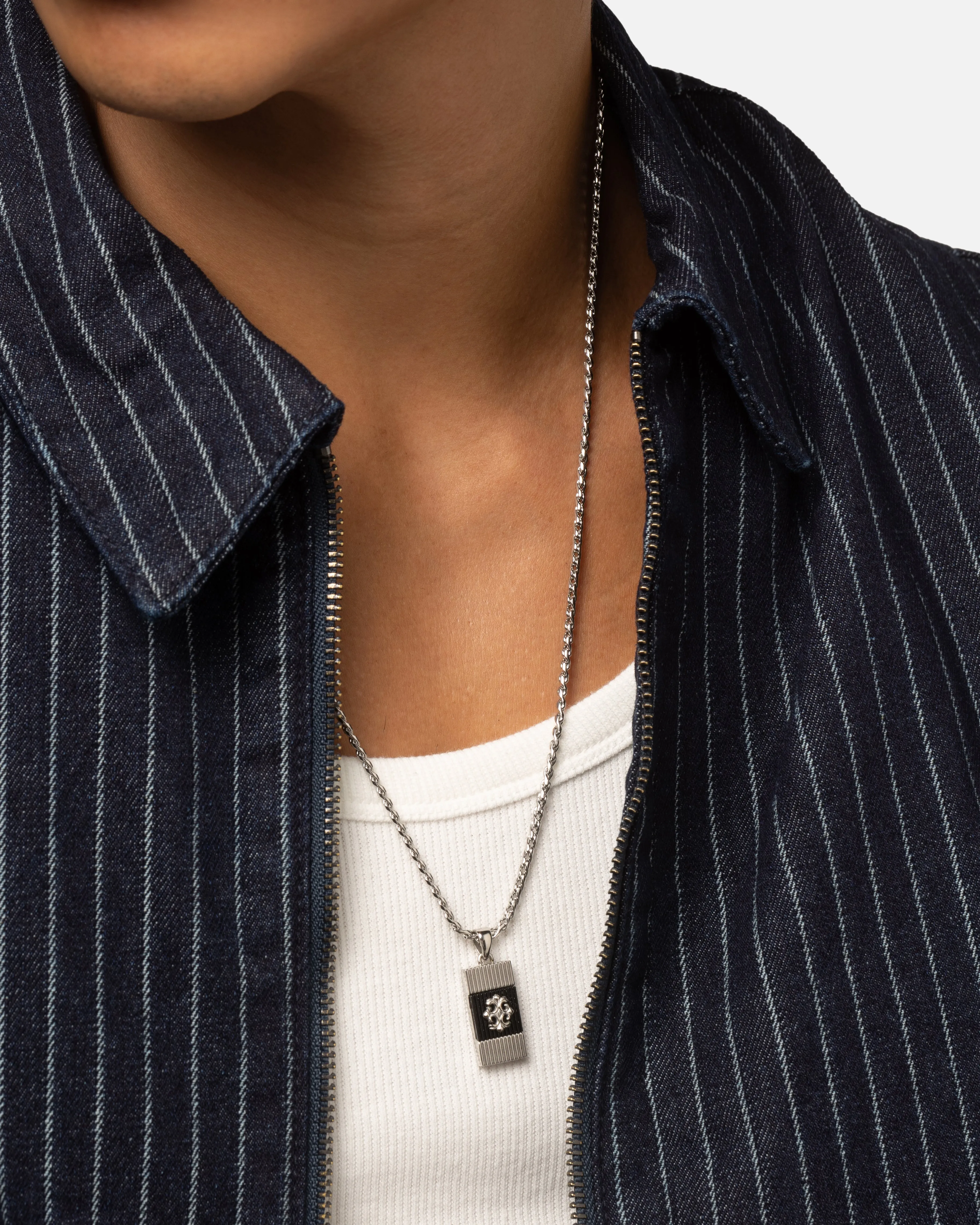 Guess Mainline Rebel Moon 26" Tag Necklace Steel sold by Culture Kings product image thumbnail 2
