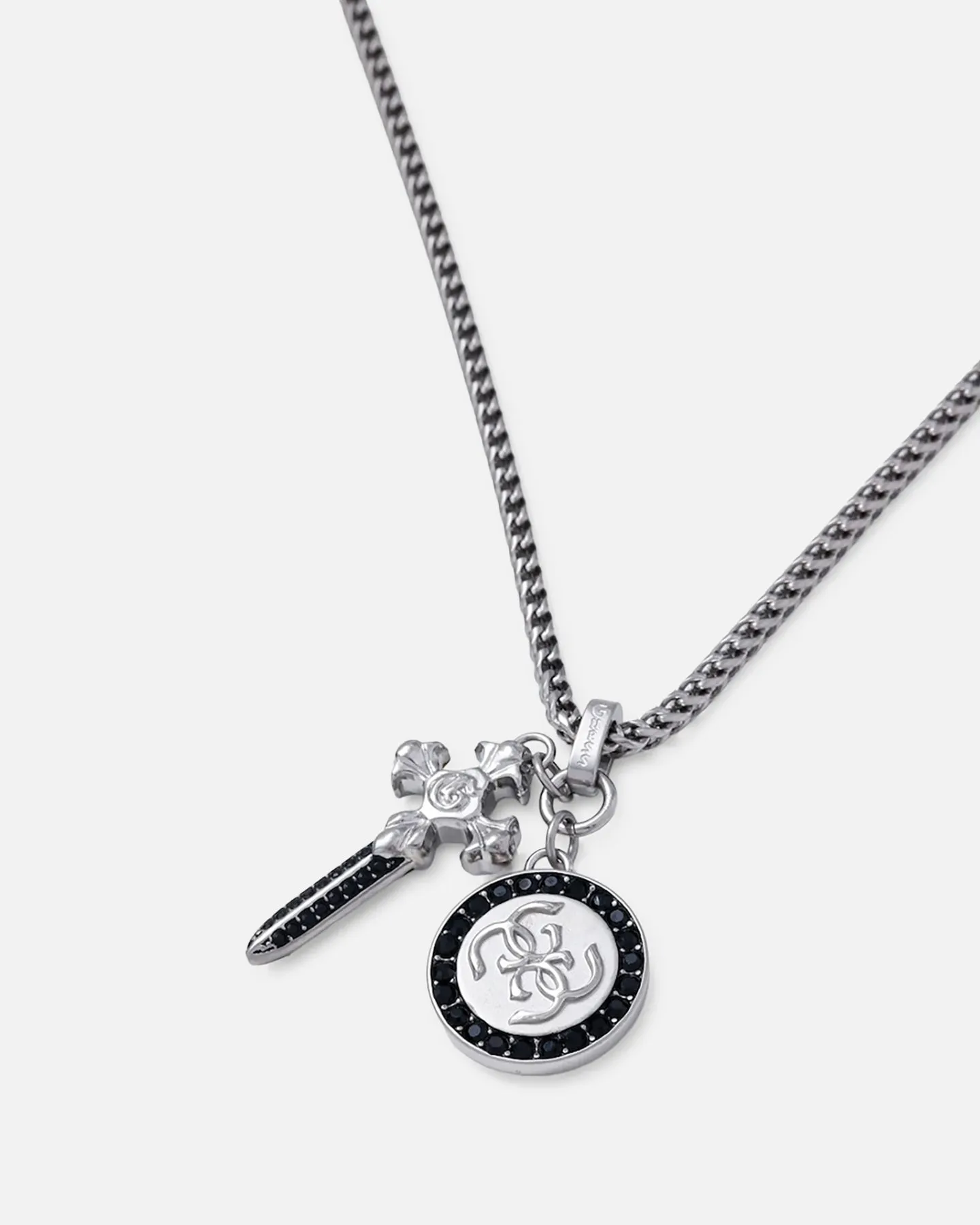 Guess Mainline Rebel Knight 26" 4G Coin And Dagger Necklace Silver sold by Culture Kings product image thumbnail 3