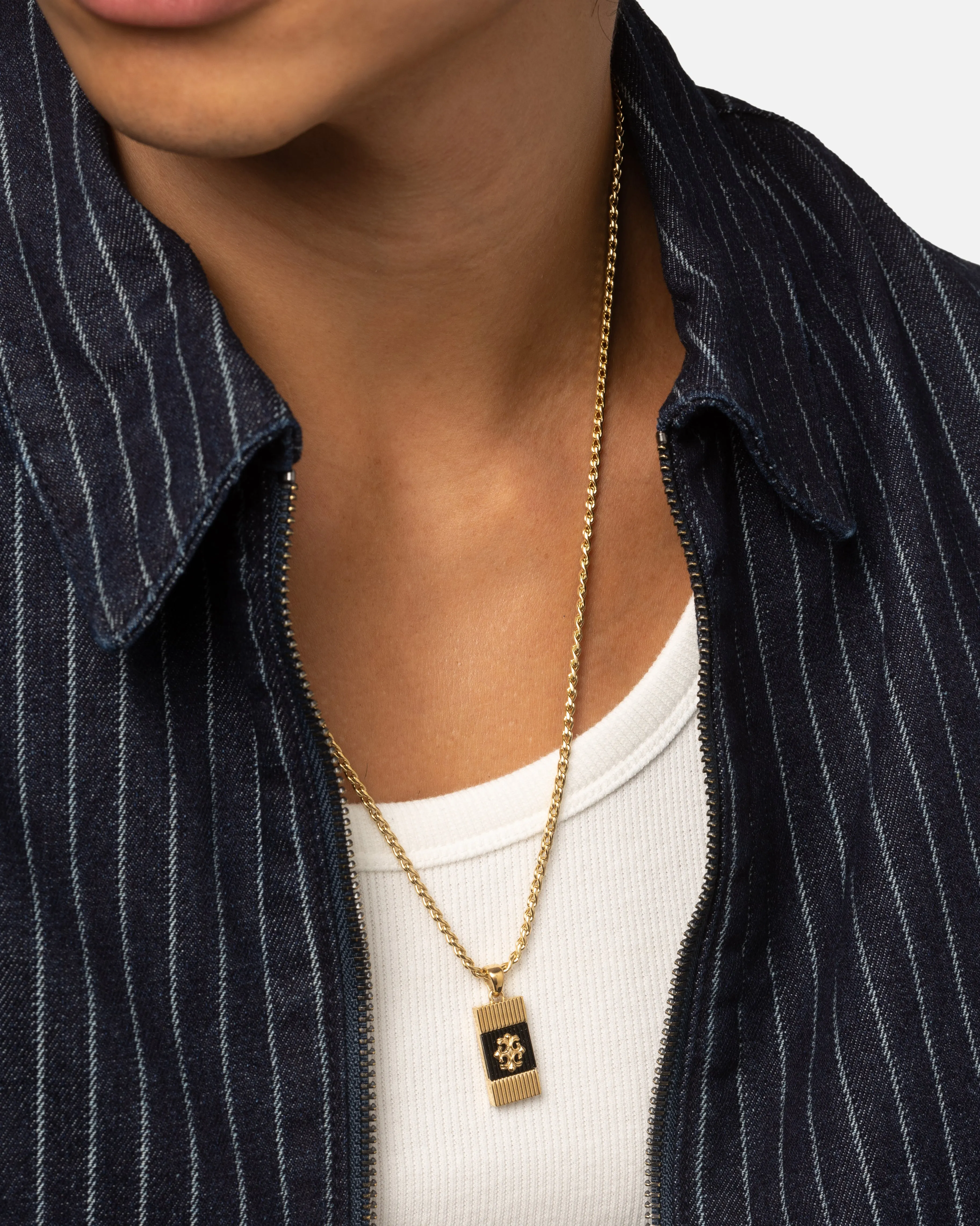 Guess Mainline Rebel Moon 26" Tag Necklace Gold sold by Culture Kings product image thumbnail 2