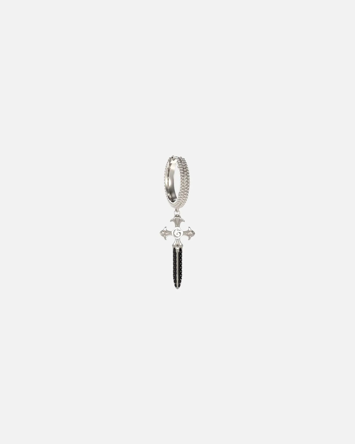 Guess Mainline Rebel Knight Dagger Crystal Earring Silver sold by Culture Kings