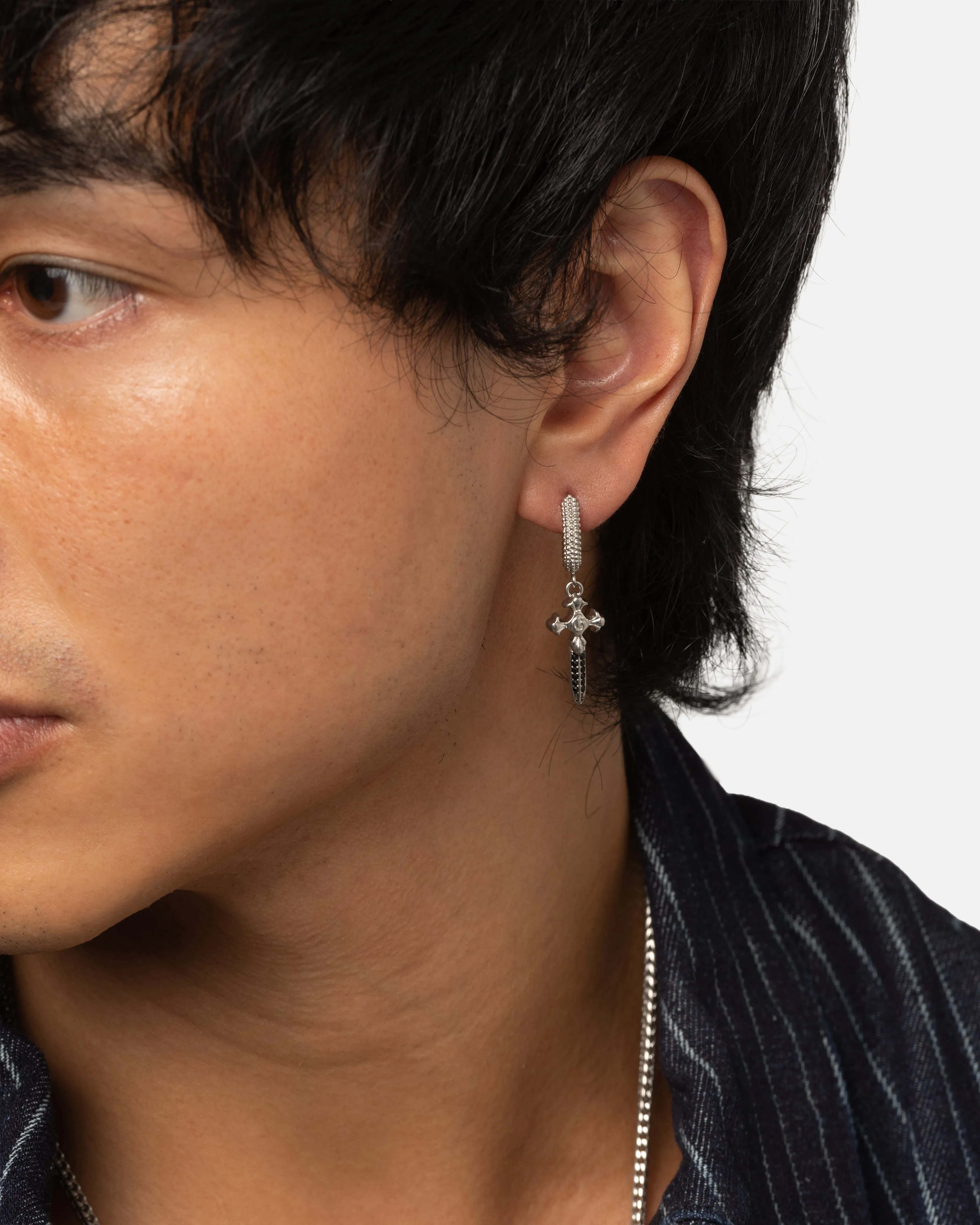 Guess Mainline Rebel Knight Dagger Crystal Earring Silver sold by Culture Kings product image thumbnail 2