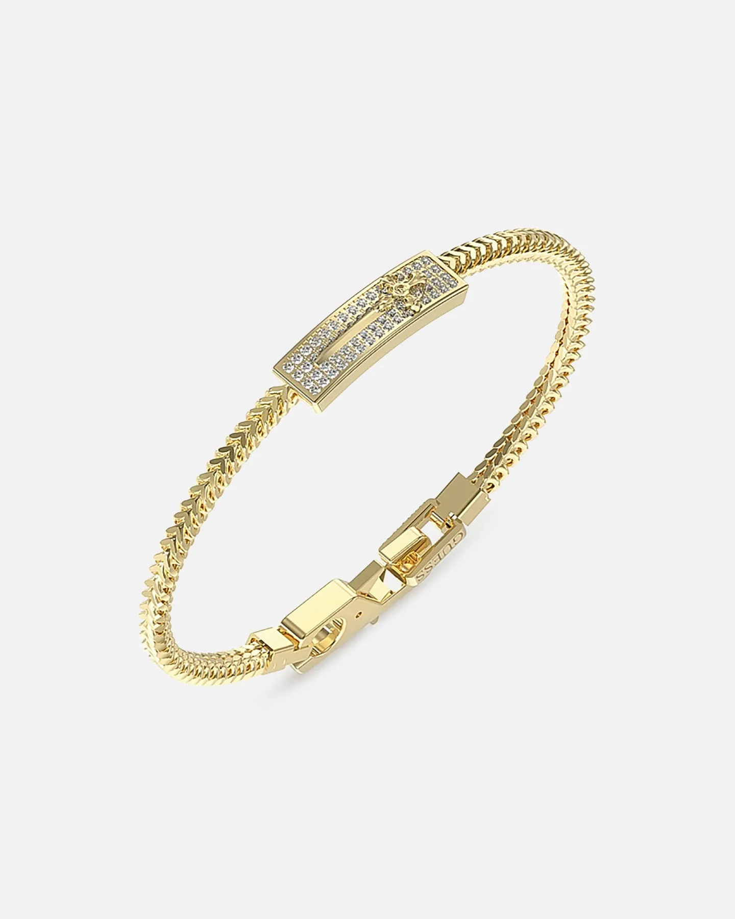 Guess Mainline Rebel Knight Dagger Crystal Bracelet Gold sold by Culture Kings