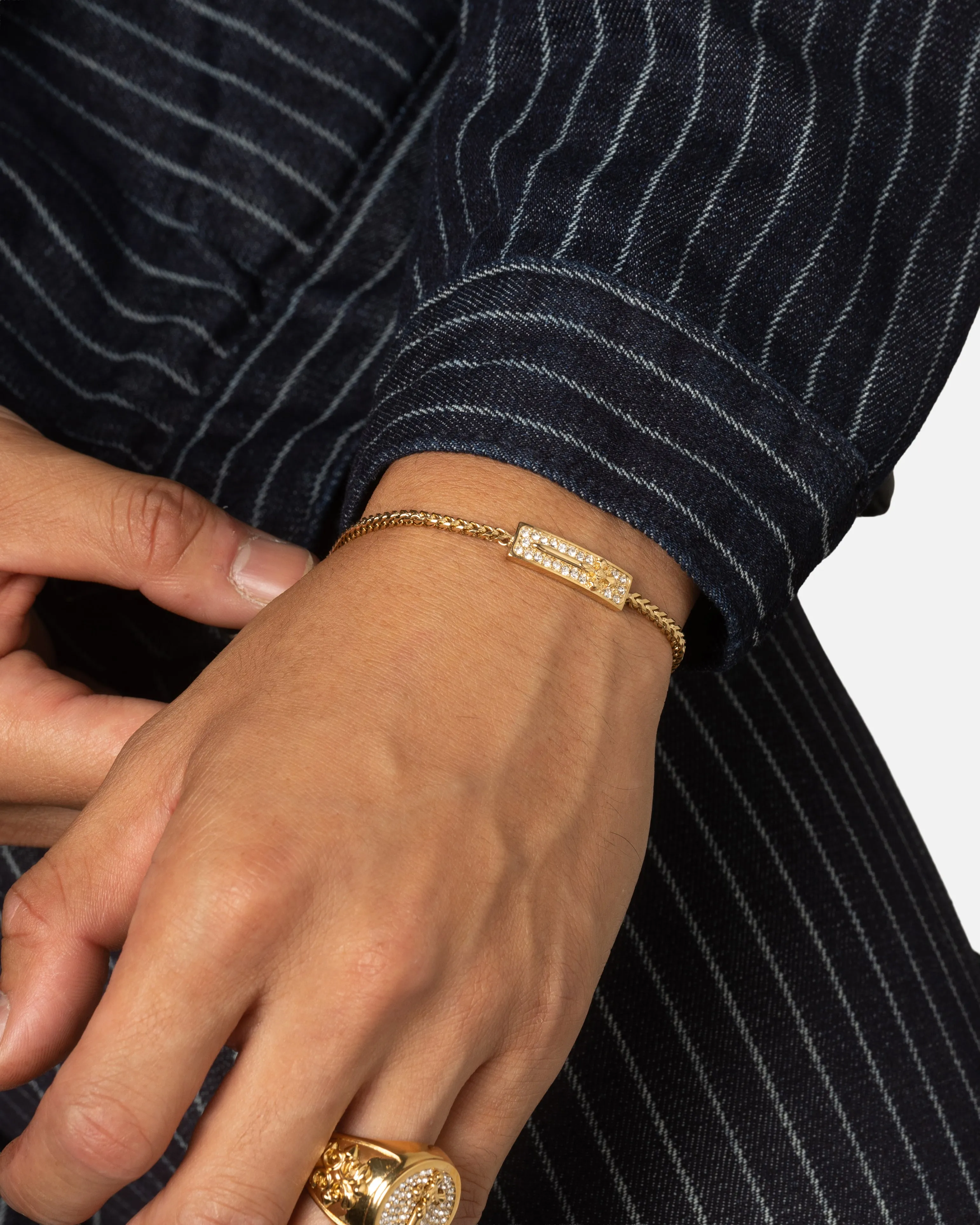 Guess Mainline Rebel Knight Dagger Crystal Bracelet Gold sold by Culture Kings product image thumbnail 2