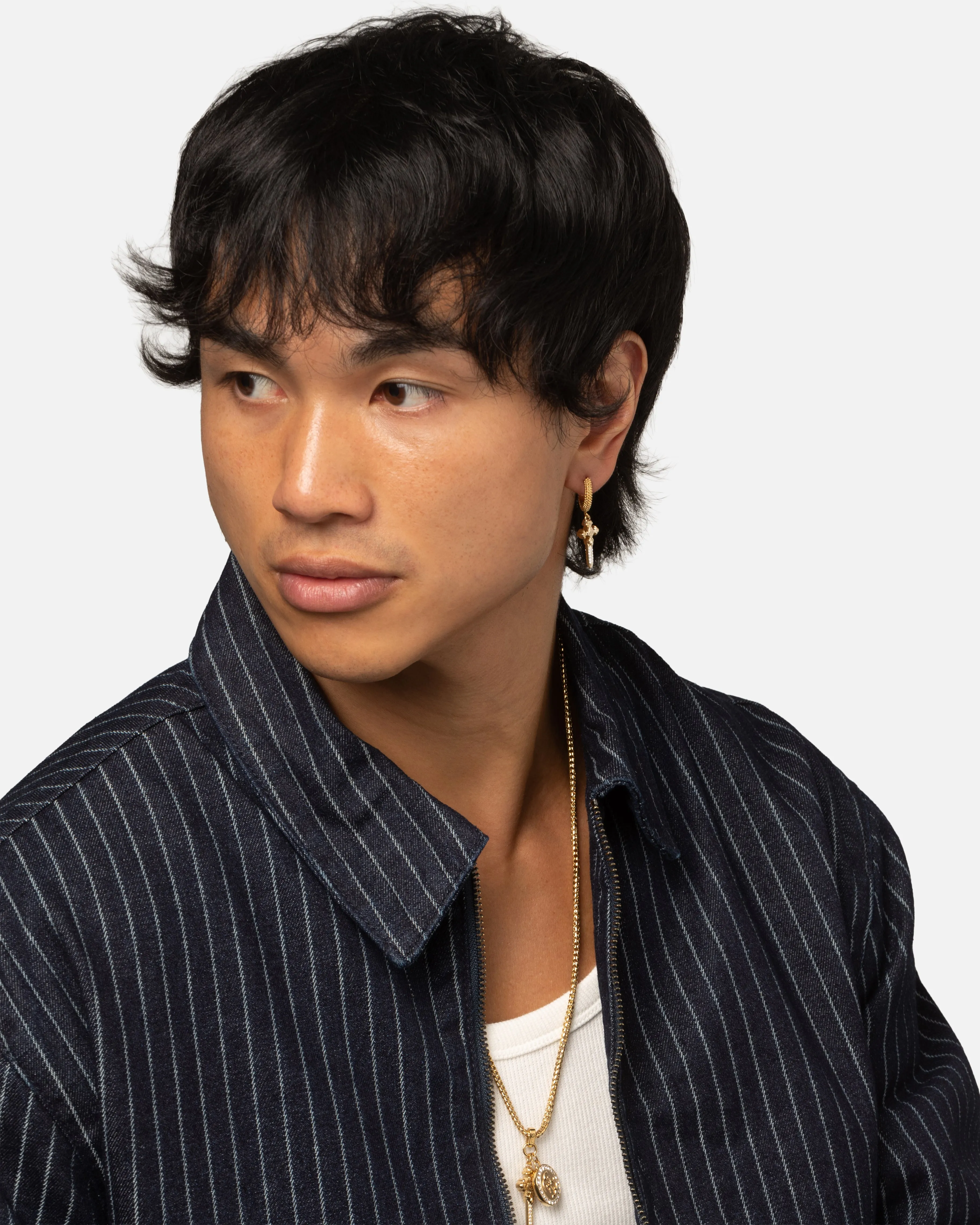 Guess Mainline Rebel Knight Dagger Crystal Earring Gold sold by Culture Kings product image thumbnail 4