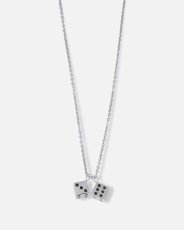 Saint Morta Dice Pendant Chain White Gold sold by Culture Kings
