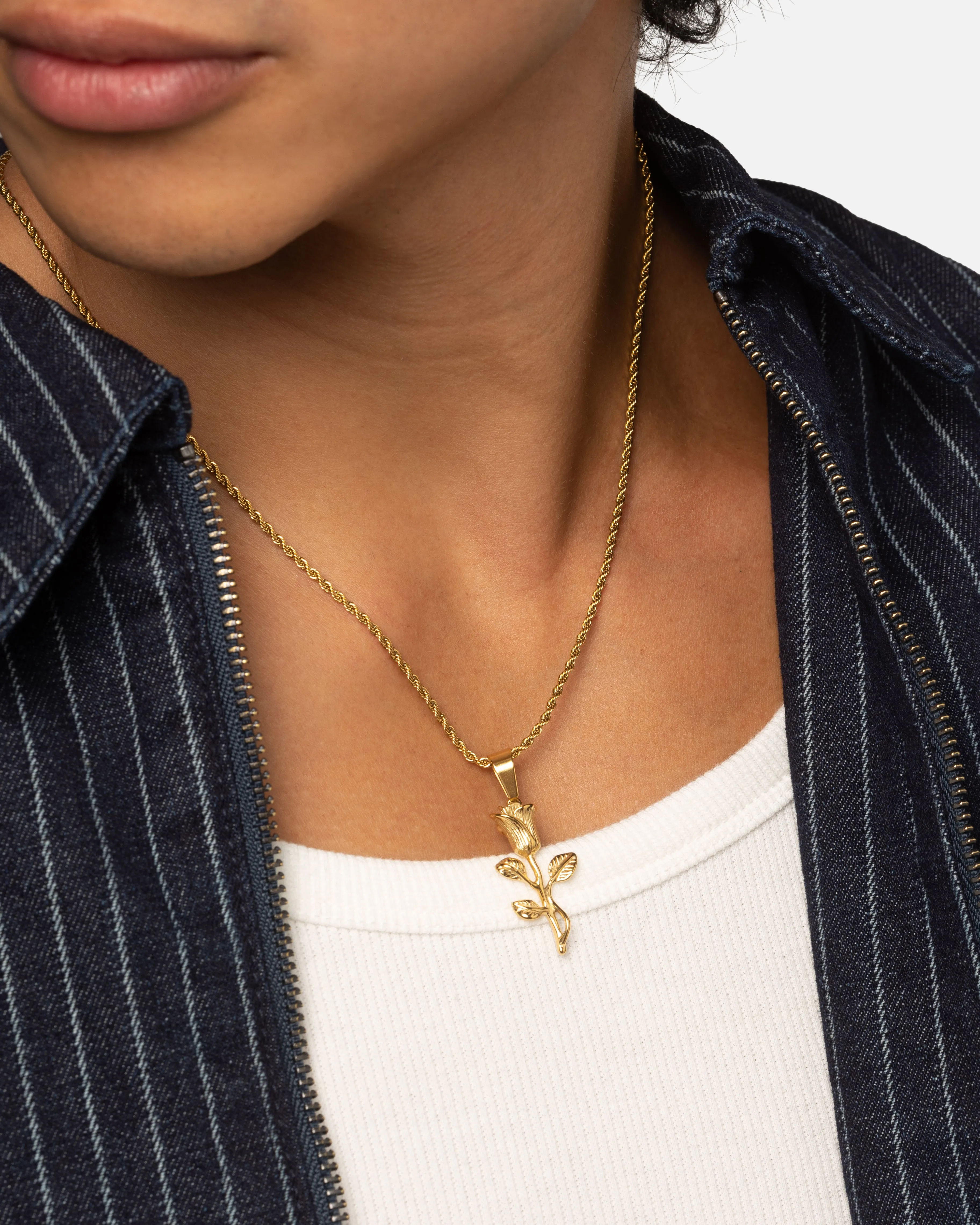 Saint Morta Rose Pendant Chain Gold sold by Culture Kings product image thumbnail 2