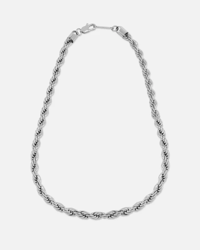 Saint Morta 8mm Rope Chain White Gold sold by Culture Kings