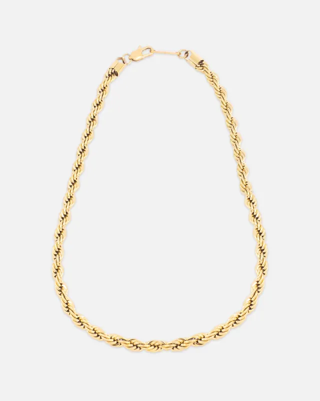 Saint Morta 8mm Rope Chain Gold sold by Culture Kings