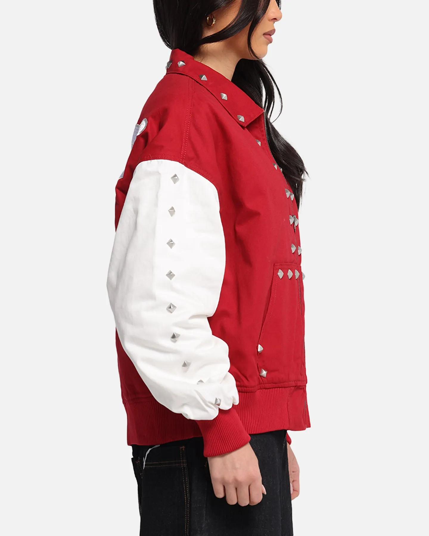 Loiter Frontier Varsity Jacket Red sold by Culture Kings product image thumbnail 5