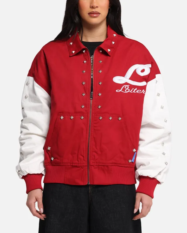 Loiter Frontier Varsity Jacket Red sold by Culture Kings