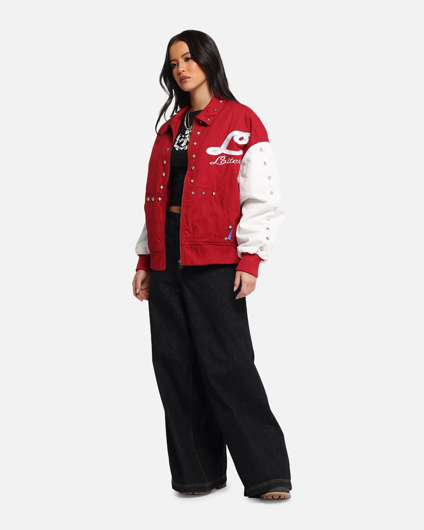 Loiter Frontier Varsity Jacket Red sold by Culture Kings product image thumbnail 3