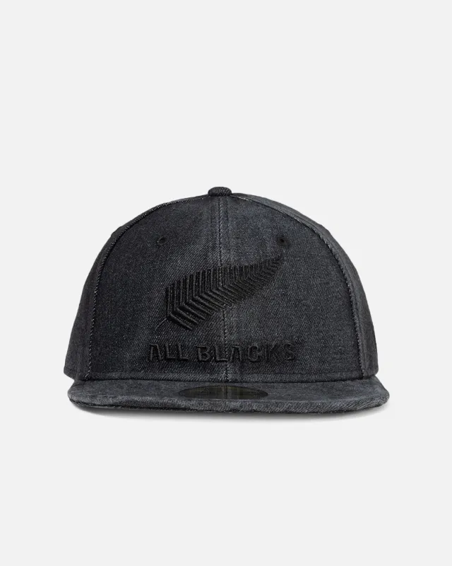 New Era New Zealand All Blacks 'Washed Denim' 59FIFTY Fitted Black sold by Culture Kings