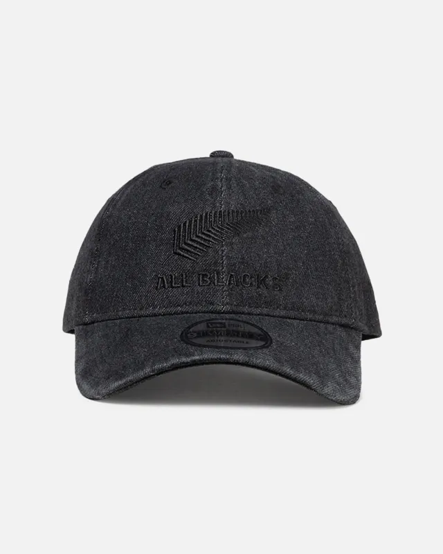 New Era New Zealand All Blacks 'Washed Denim' 9TWENTY Casual Strapback Black sold by Culture Kings